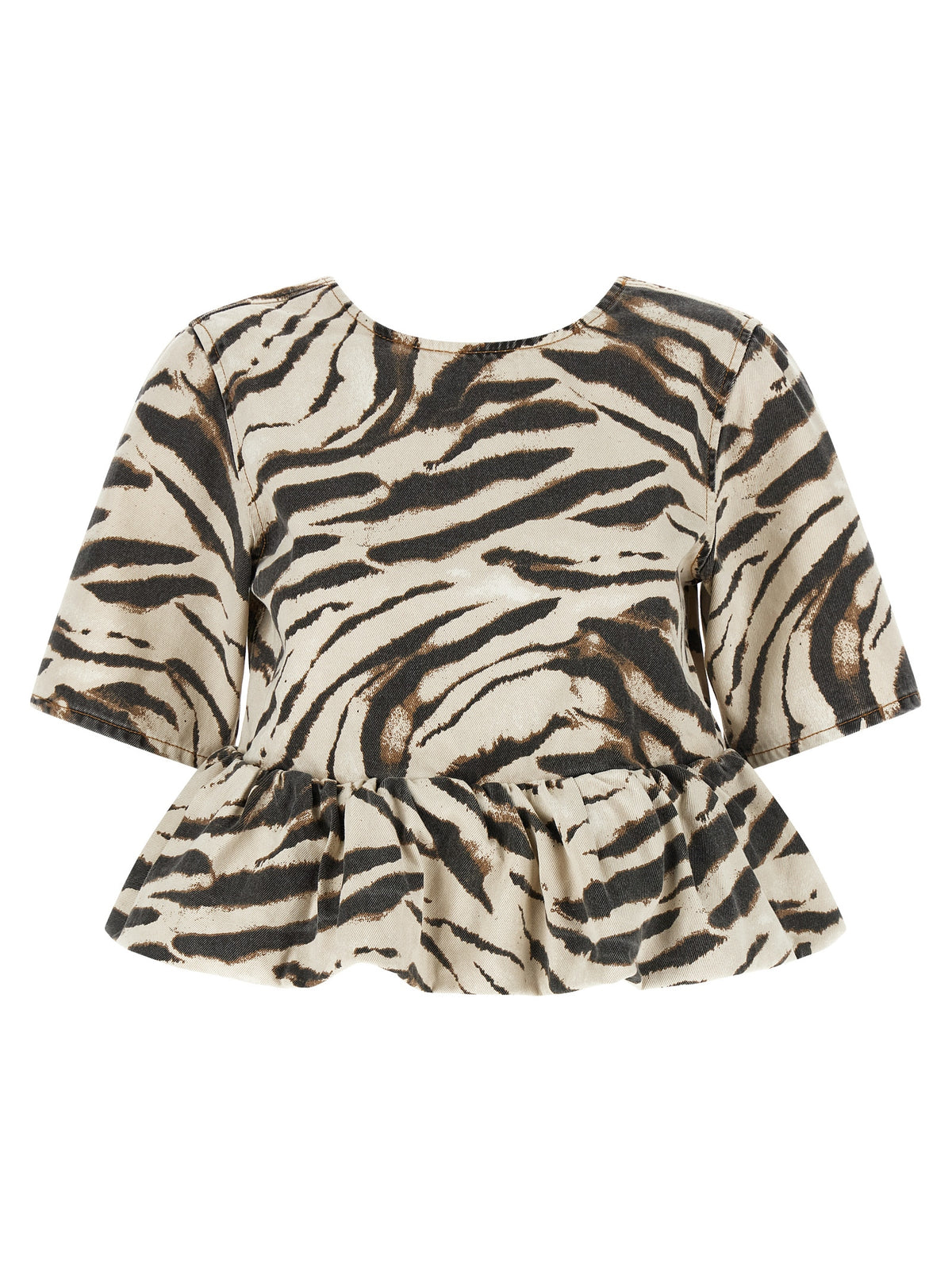 Ganni Multicolor Organic Cotton Shirt