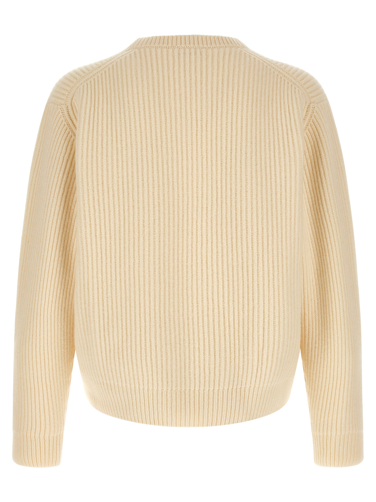Jil Sander White Wool Cardigan