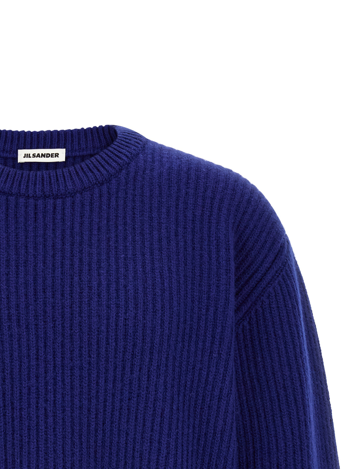 Jil Sander Blue Wool Cardigan