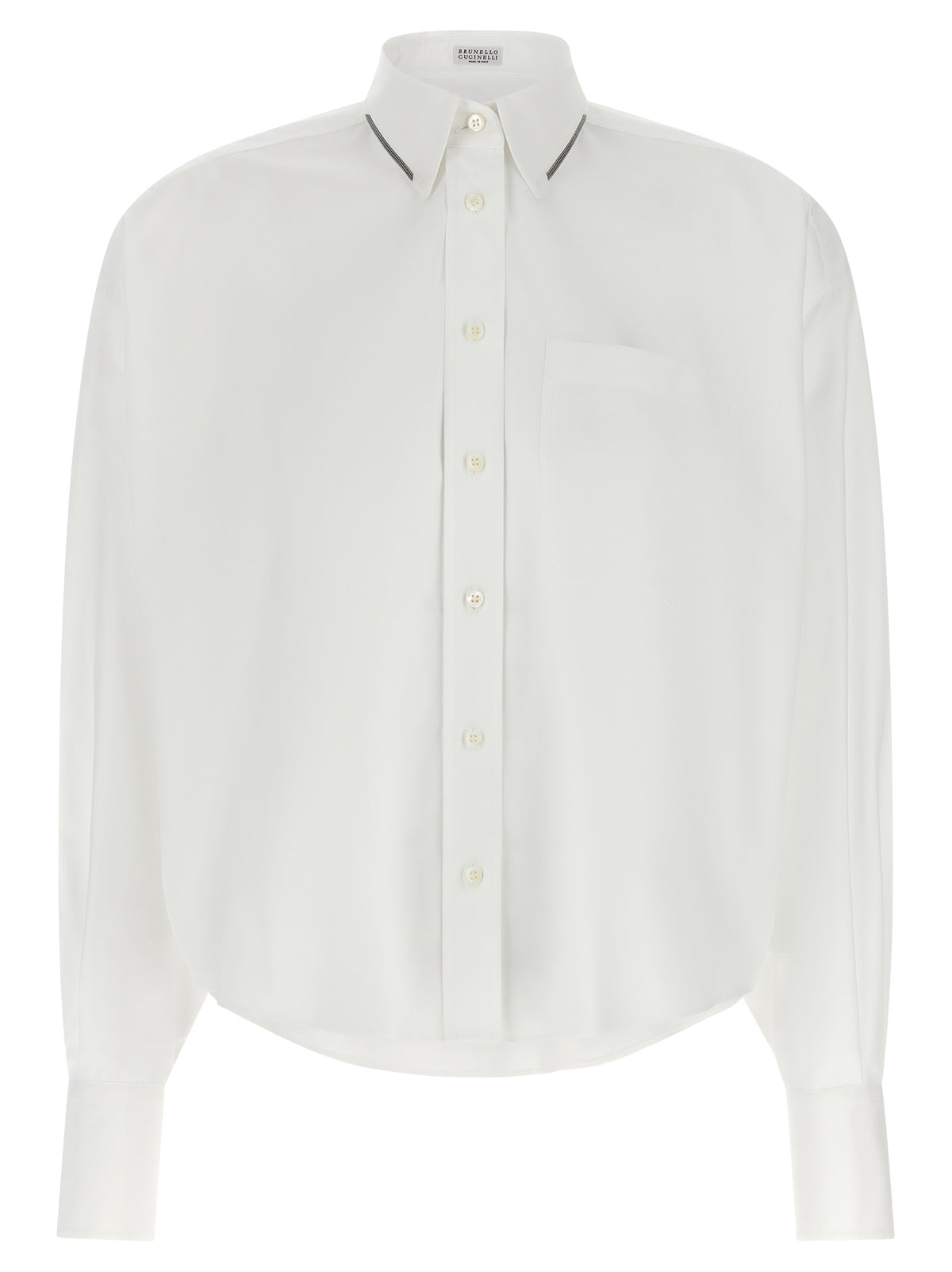 Brunello Cucinelli White Cotton Blouse