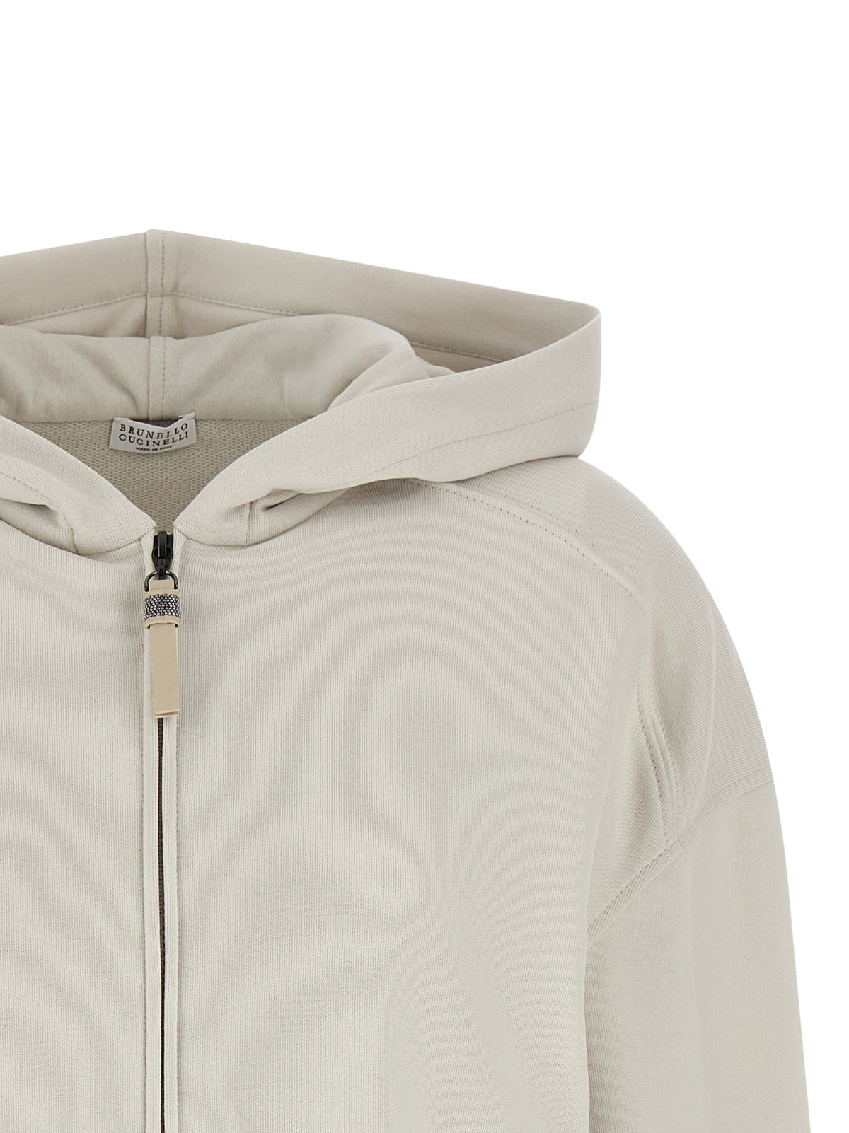 Brunello Cucinelli Beige Cotton Sweatshirt