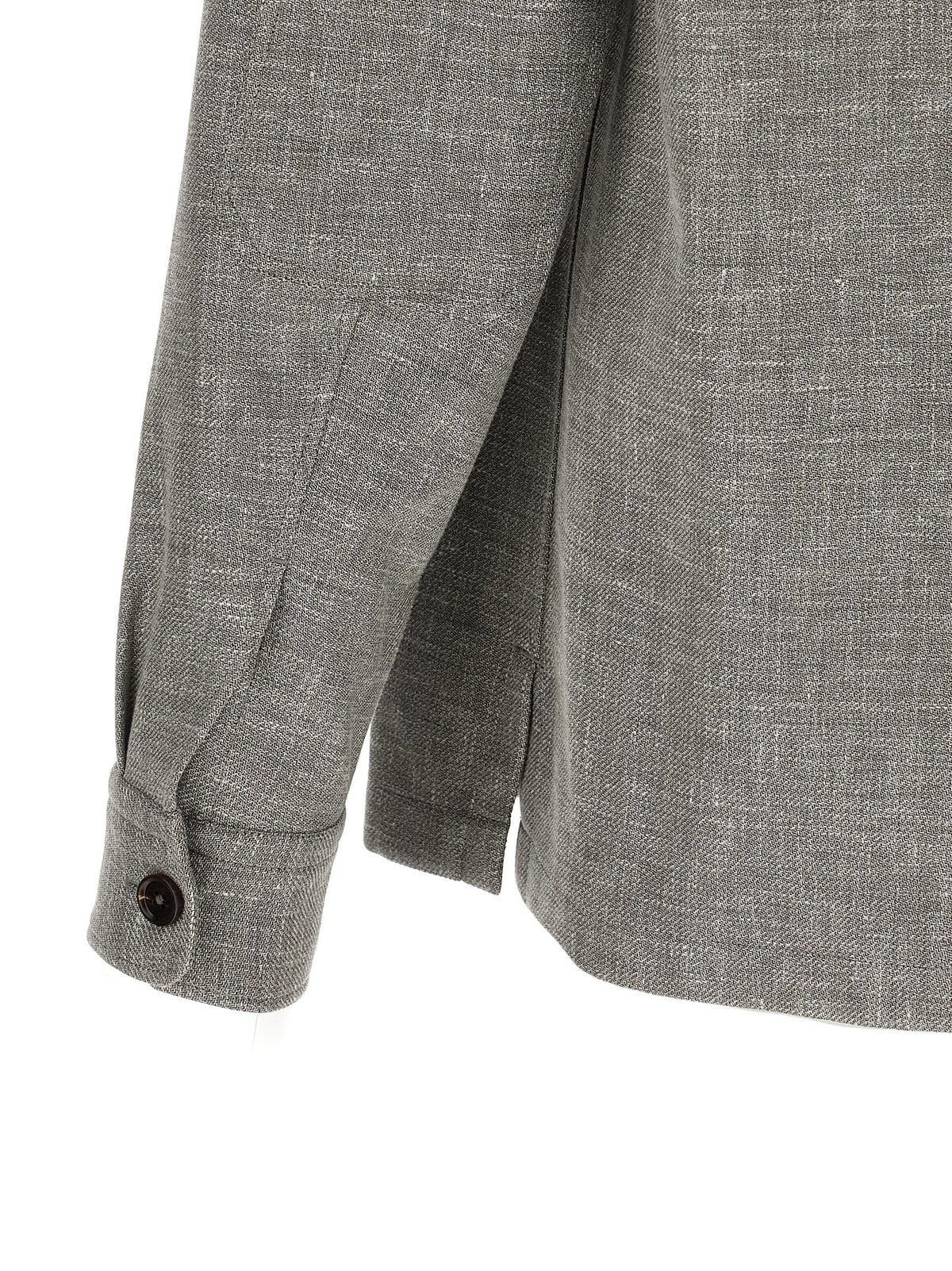 ZEGNA Beige Linen Blouse