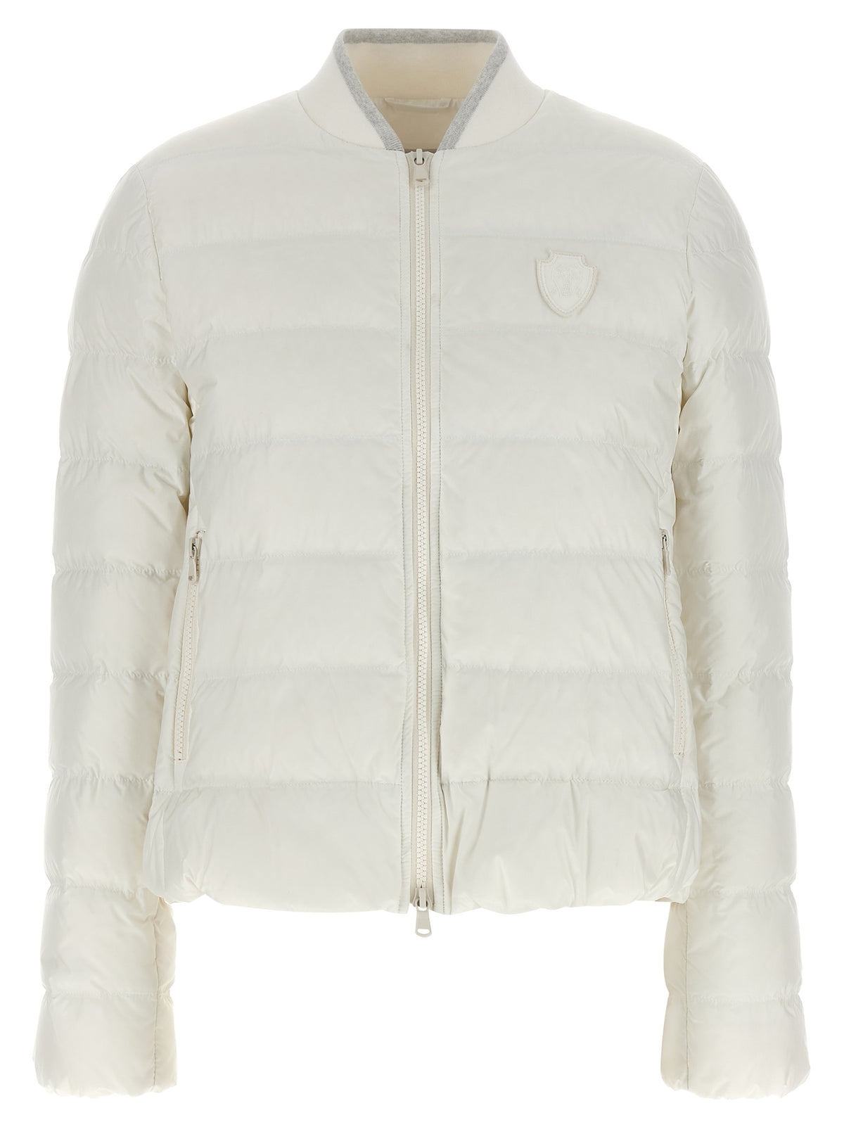 Brunello Cucinelli White Polyester Full-Length Jacket