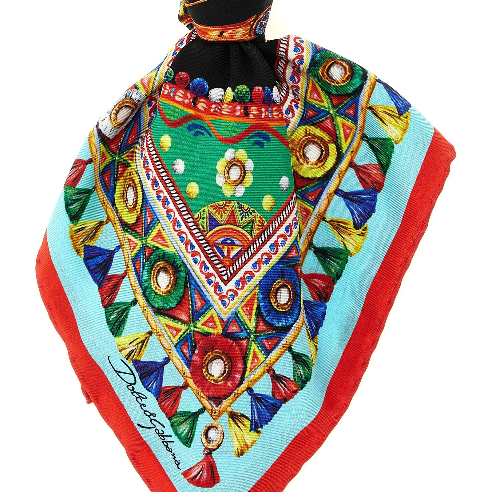 Dolce & Gabbana Multicolor Silk Scarf