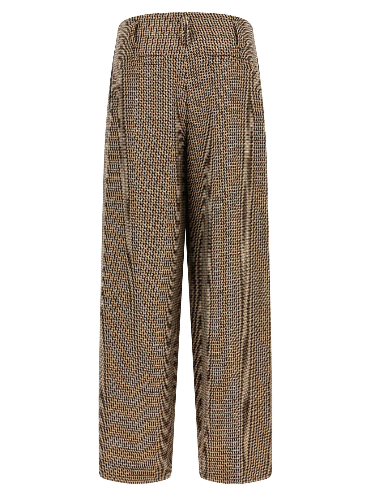 Brunello Cucinelli Brown Virgin Wool Flared Pants