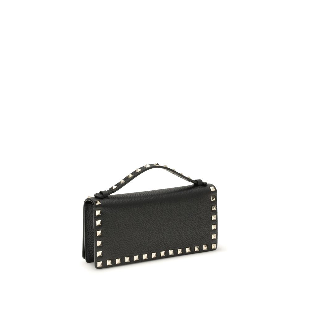 Valentino Garavani Black Calf Leather Bos Taurus Wallet