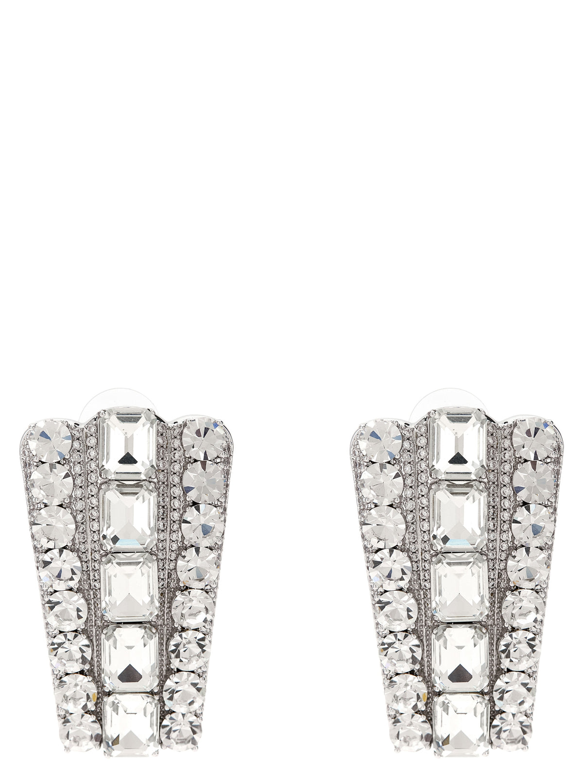 Self-Portrait Silver Cotton Earrings