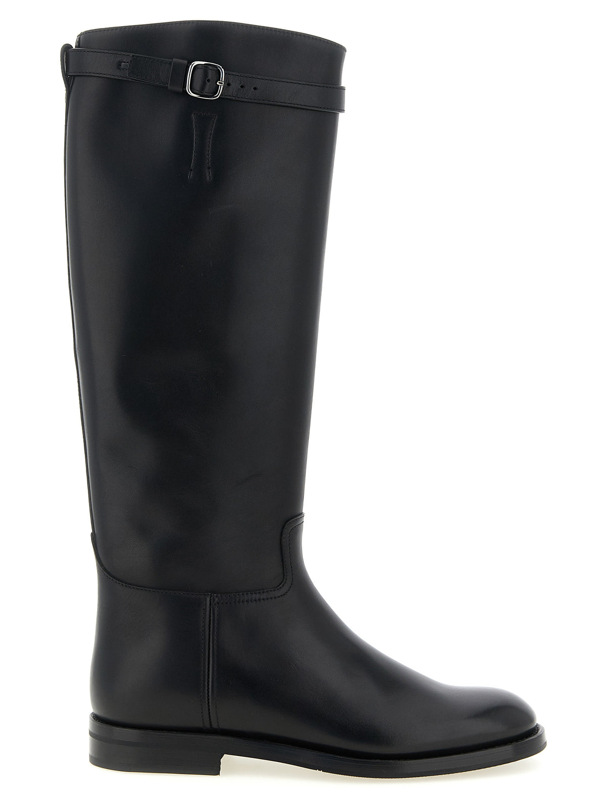 Church's Black Calfskin Over The Knee