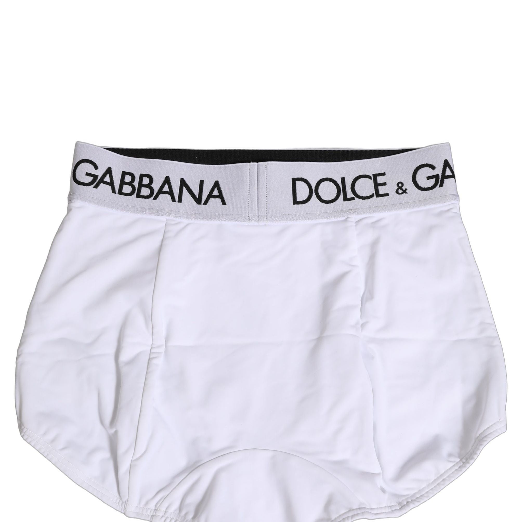 Dolce & Gabbana White Logo Waistband Coulotte Panty Underwear