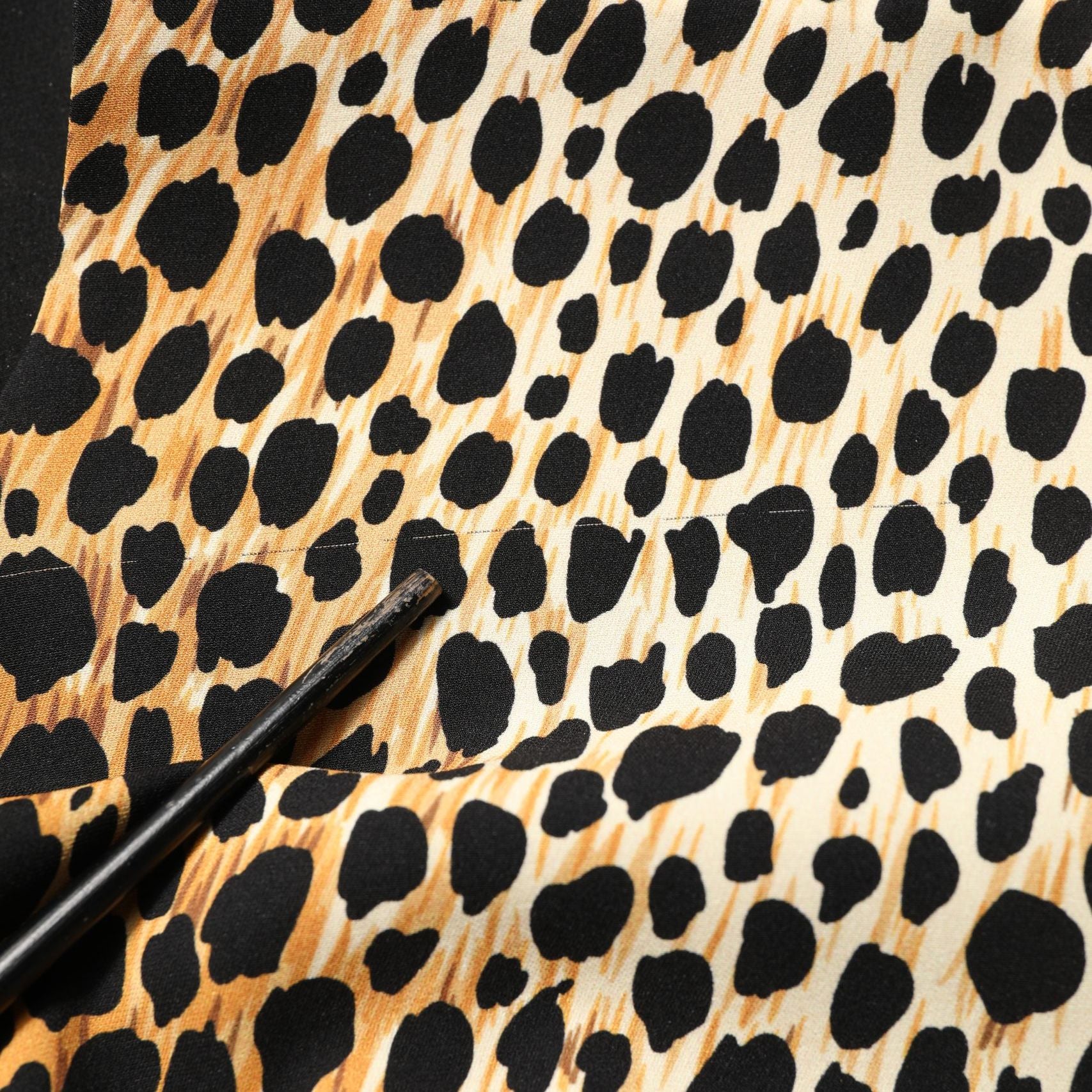 Dolce & Gabbana Brown Leopard Print Silk Sheath Midi Dress
