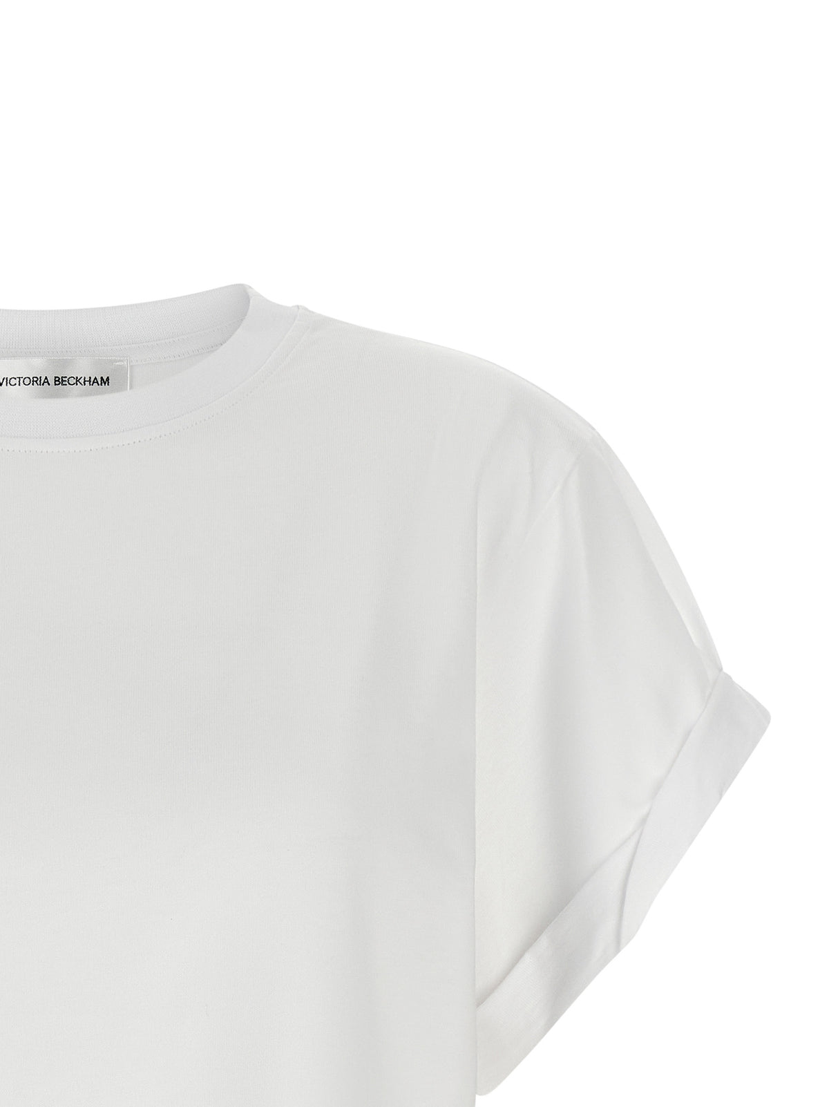 Victoria Beckham White Cotton T-Shirt