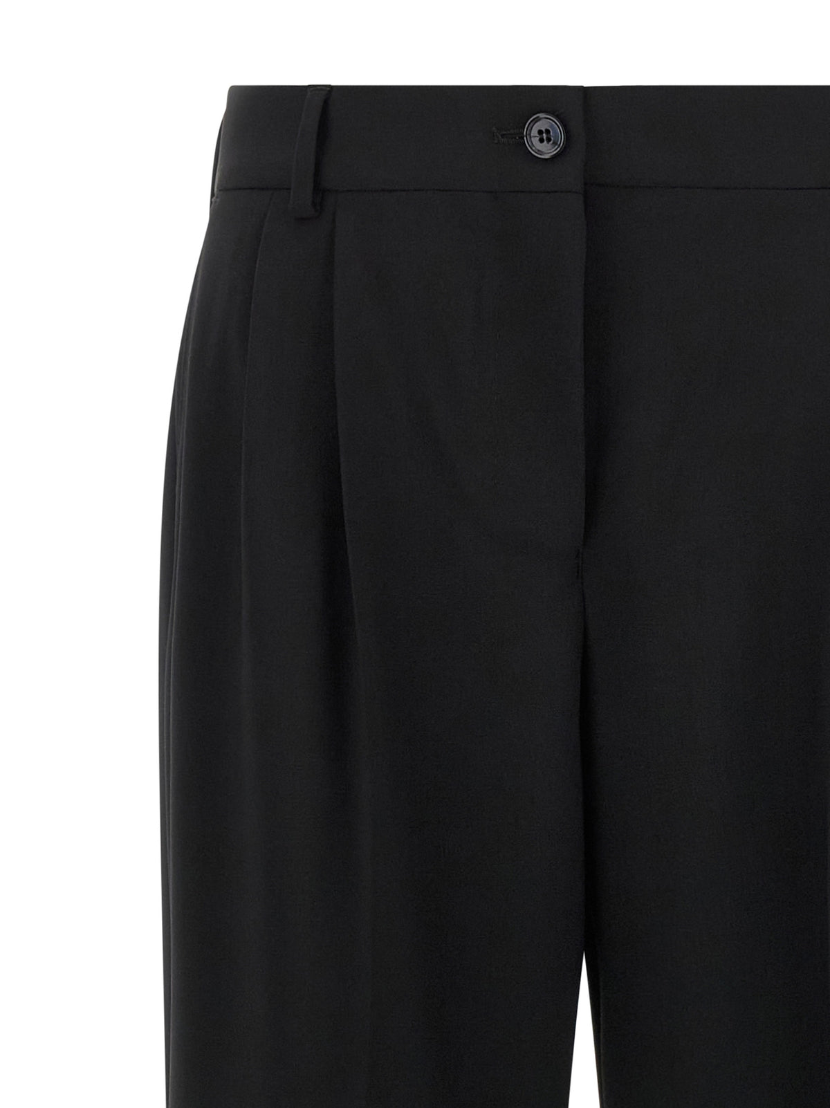 Dolce & Gabbana Black Virgin Wool Casual Pants