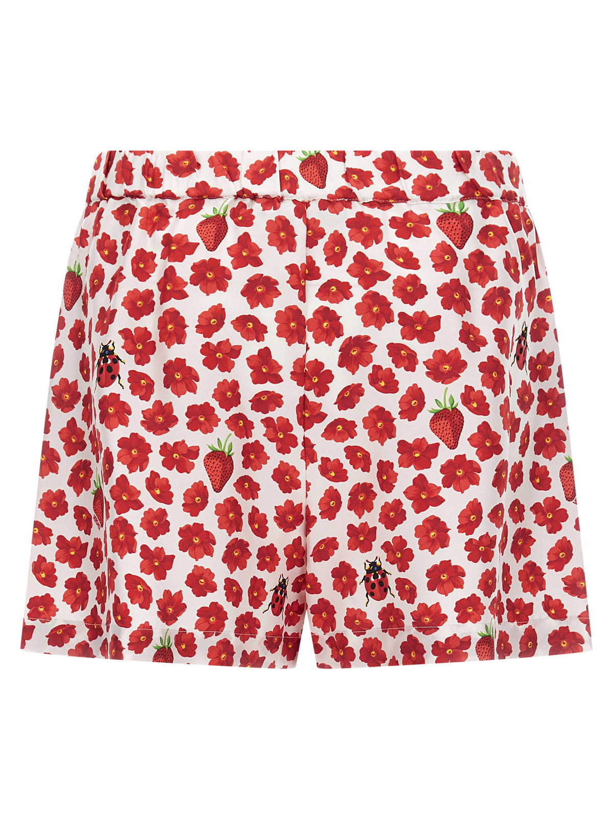 Versace Multicolor Silk Bermuda Shorts