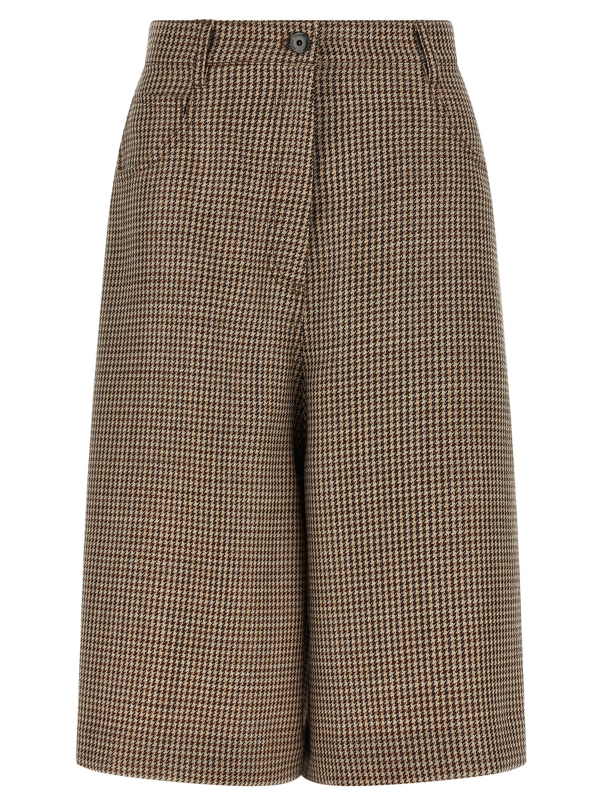 Brunello Cucinelli Brown Virgin Wool Bermuda Shorts