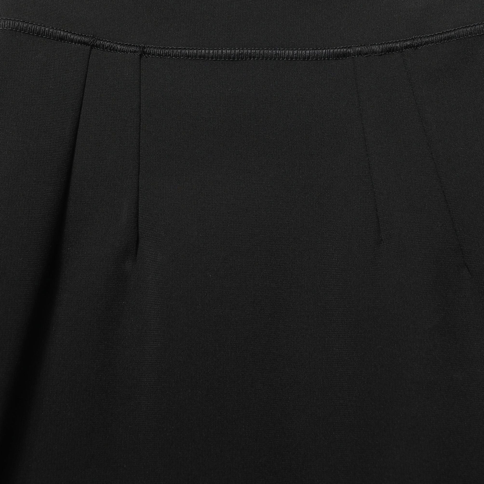 Dolce & Gabbana Black Nylon High Waist Fit Sheath Mini Skirt