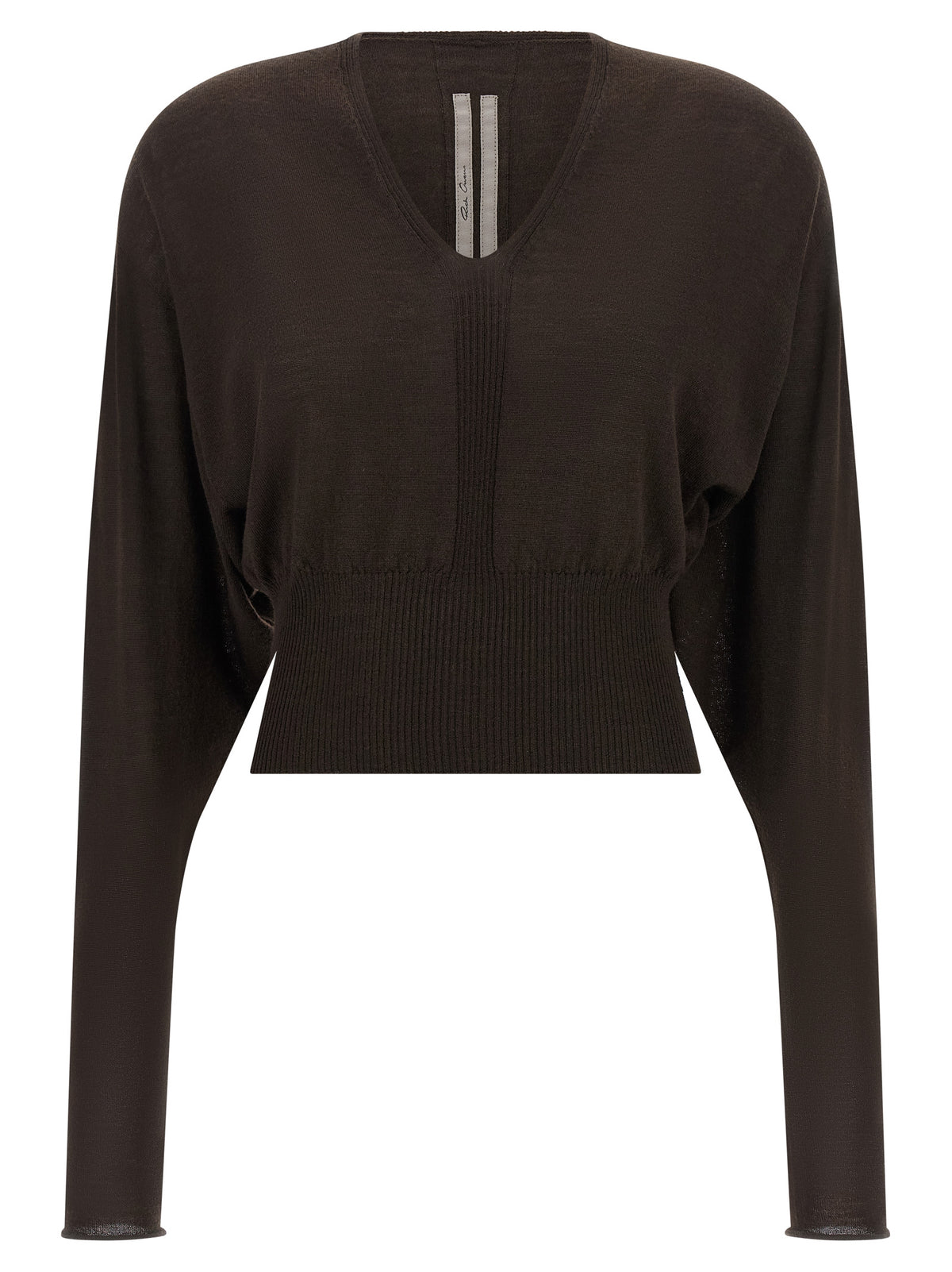 Rick Owens Brown Virgin Wool Shirt