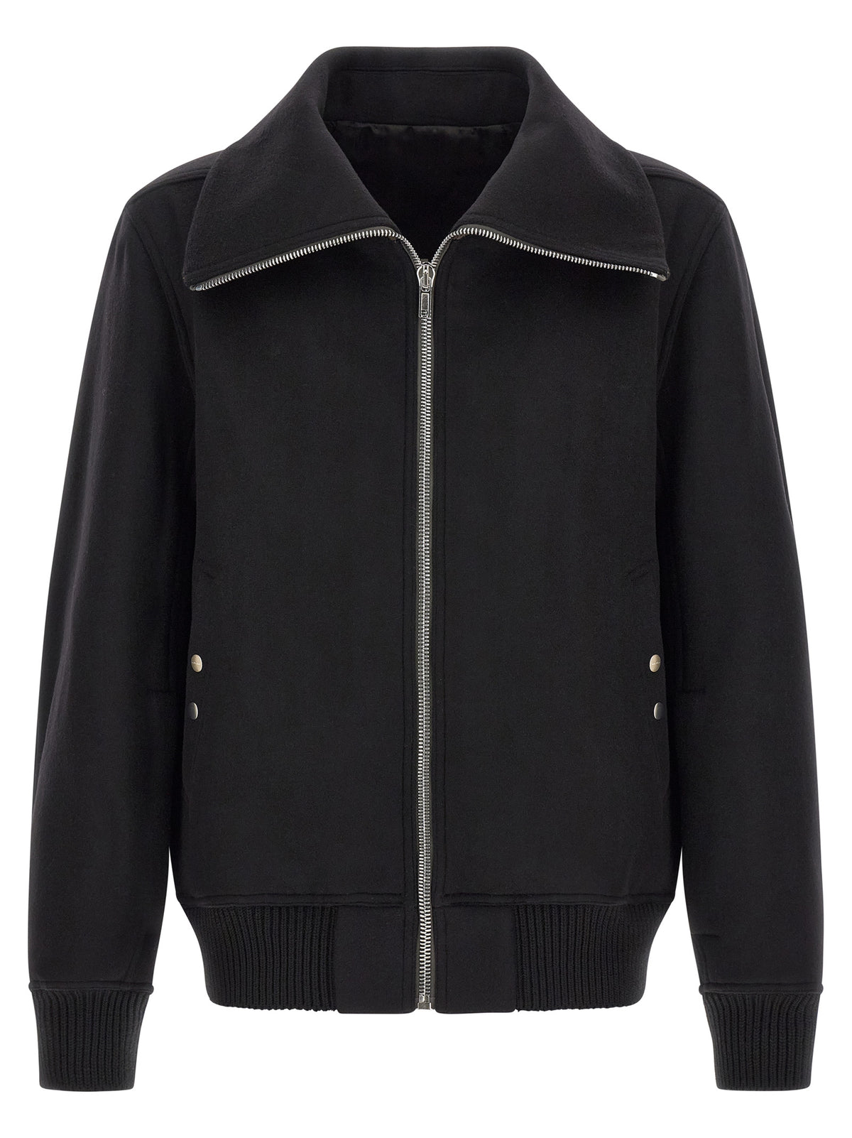 Rick Owens Black Virgin Wool Bomber