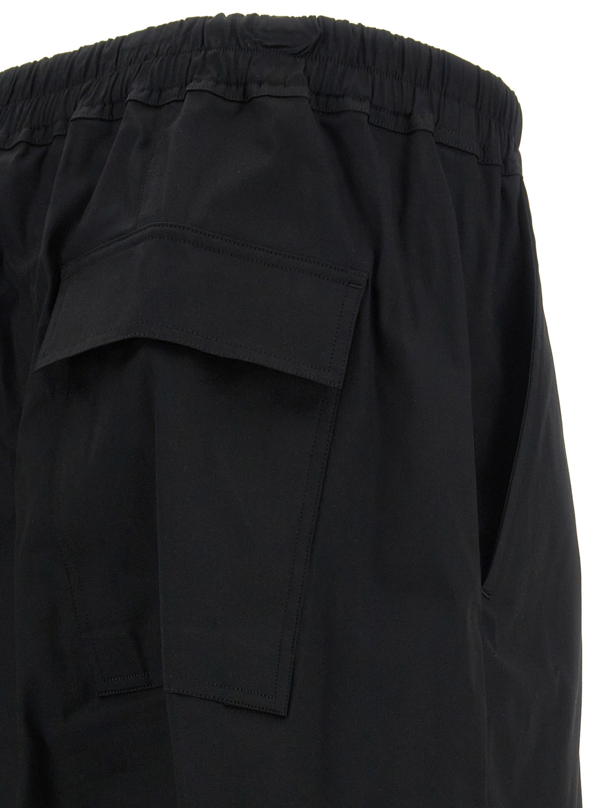 Rick Owens Black Cotton Casual Pants
