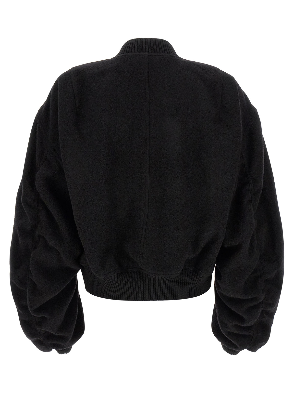 Rick Owens Black Virgin Wool Bomber