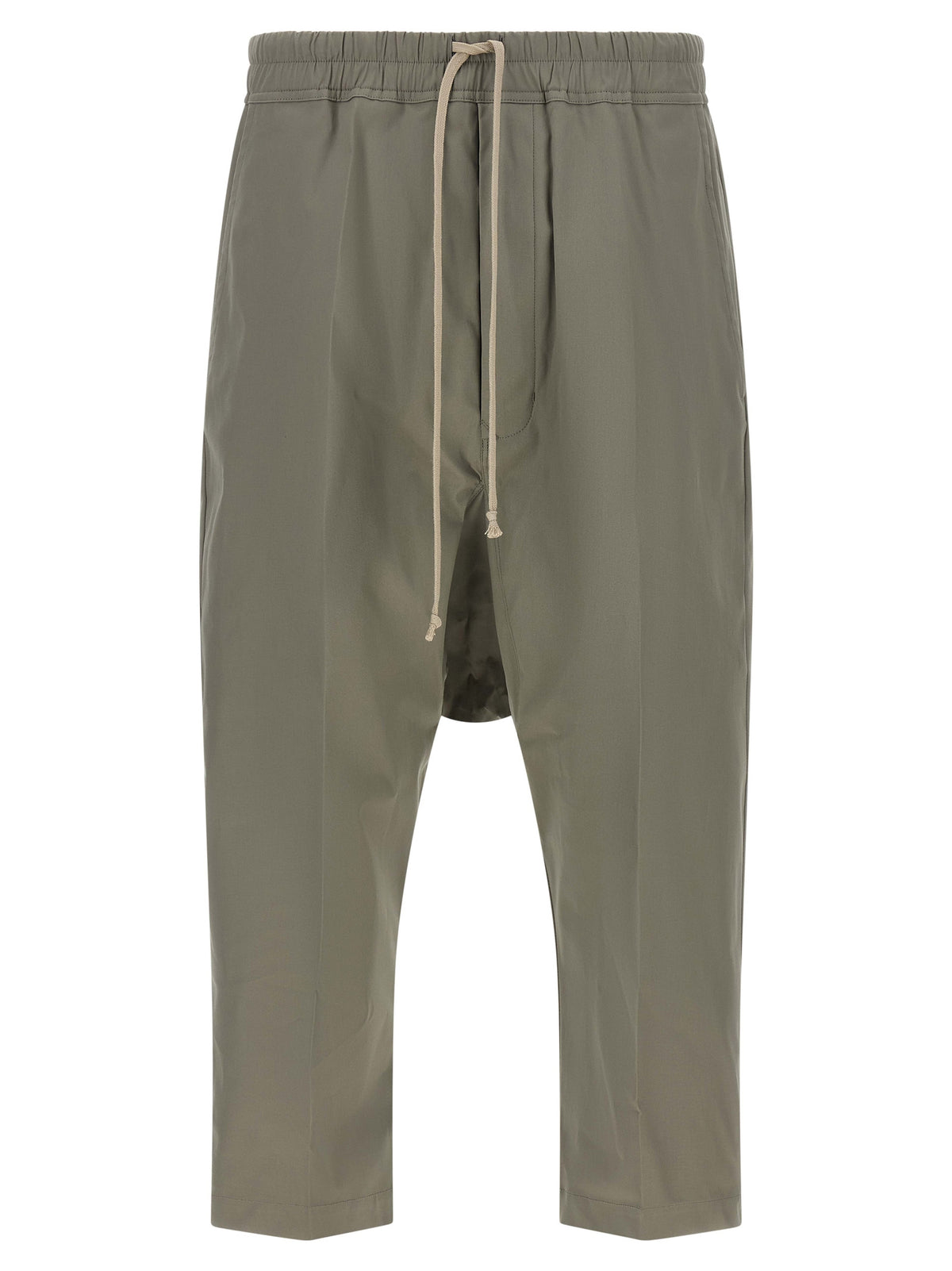 Rick Owens Gray Cotton Cropped Pants