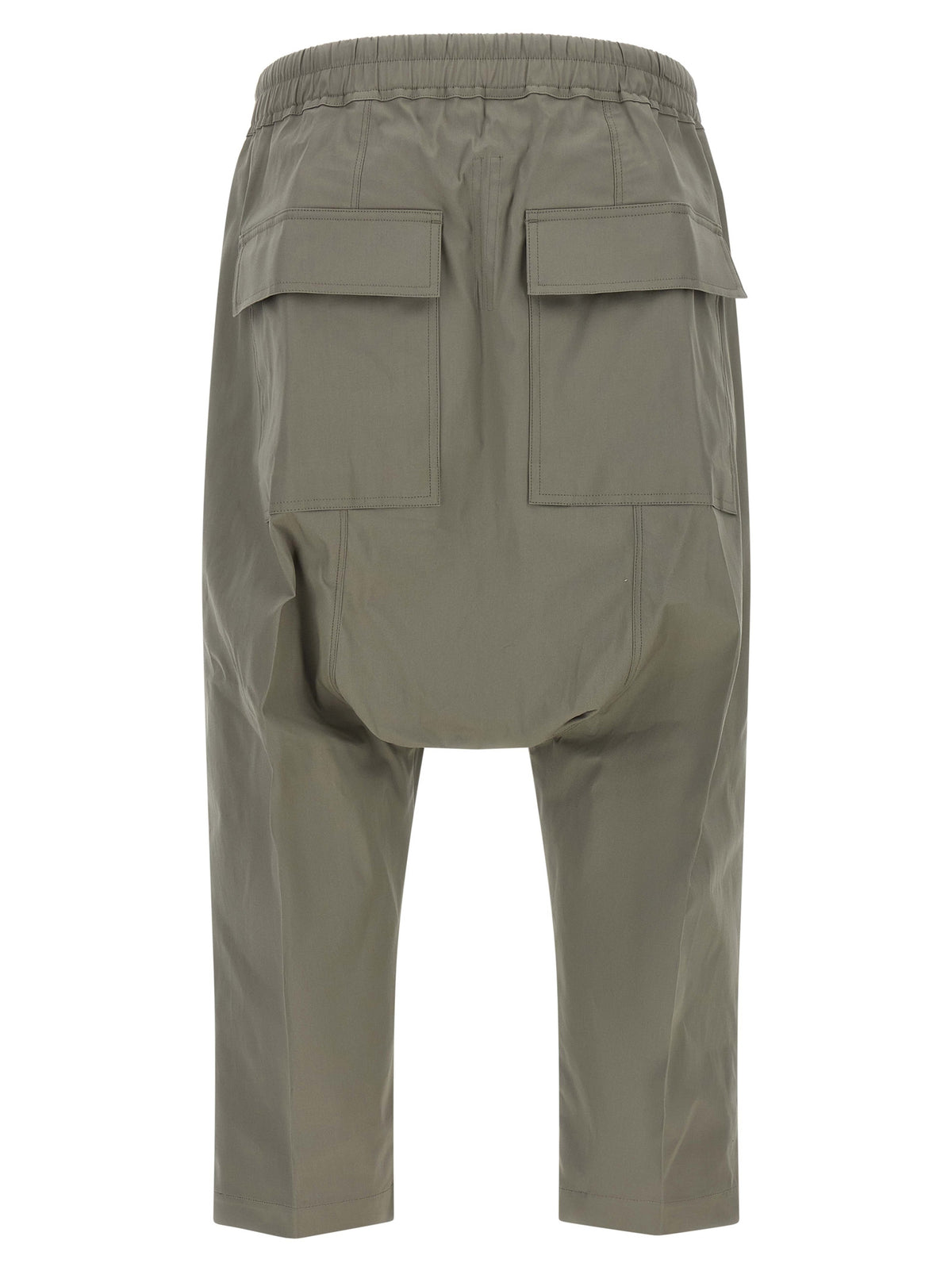 Rick Owens Gray Cotton Cropped Pants