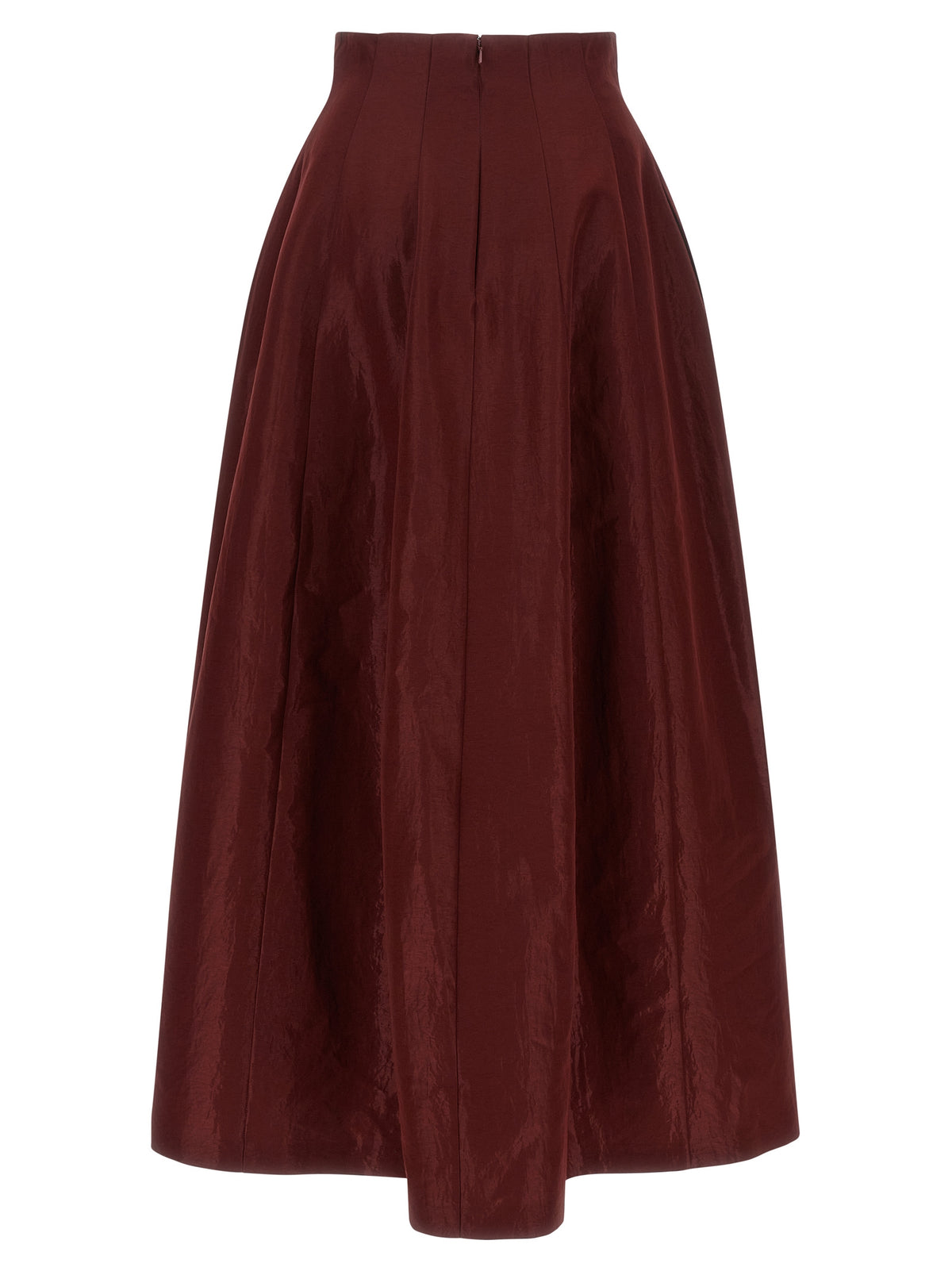 Alberta Ferretti Red Triacetate Mini Skirt