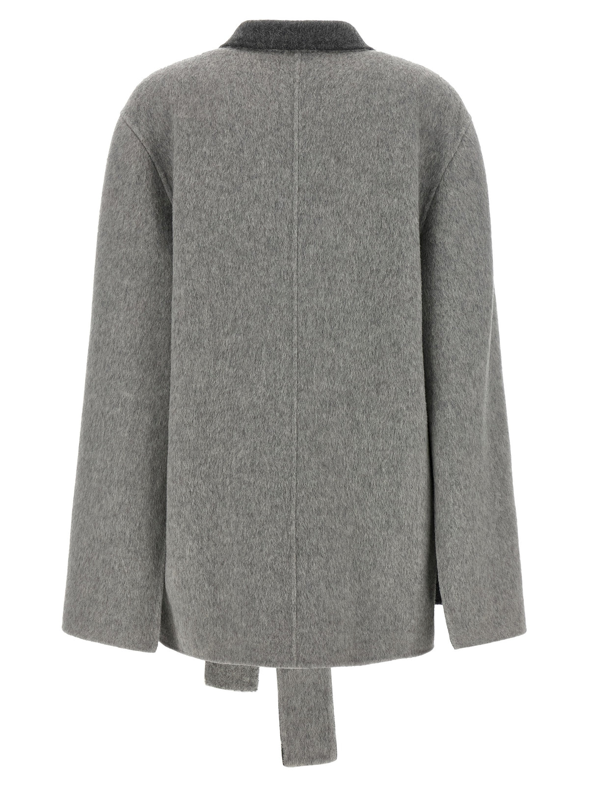 Alberta Ferretti Gray Wool Cardigan