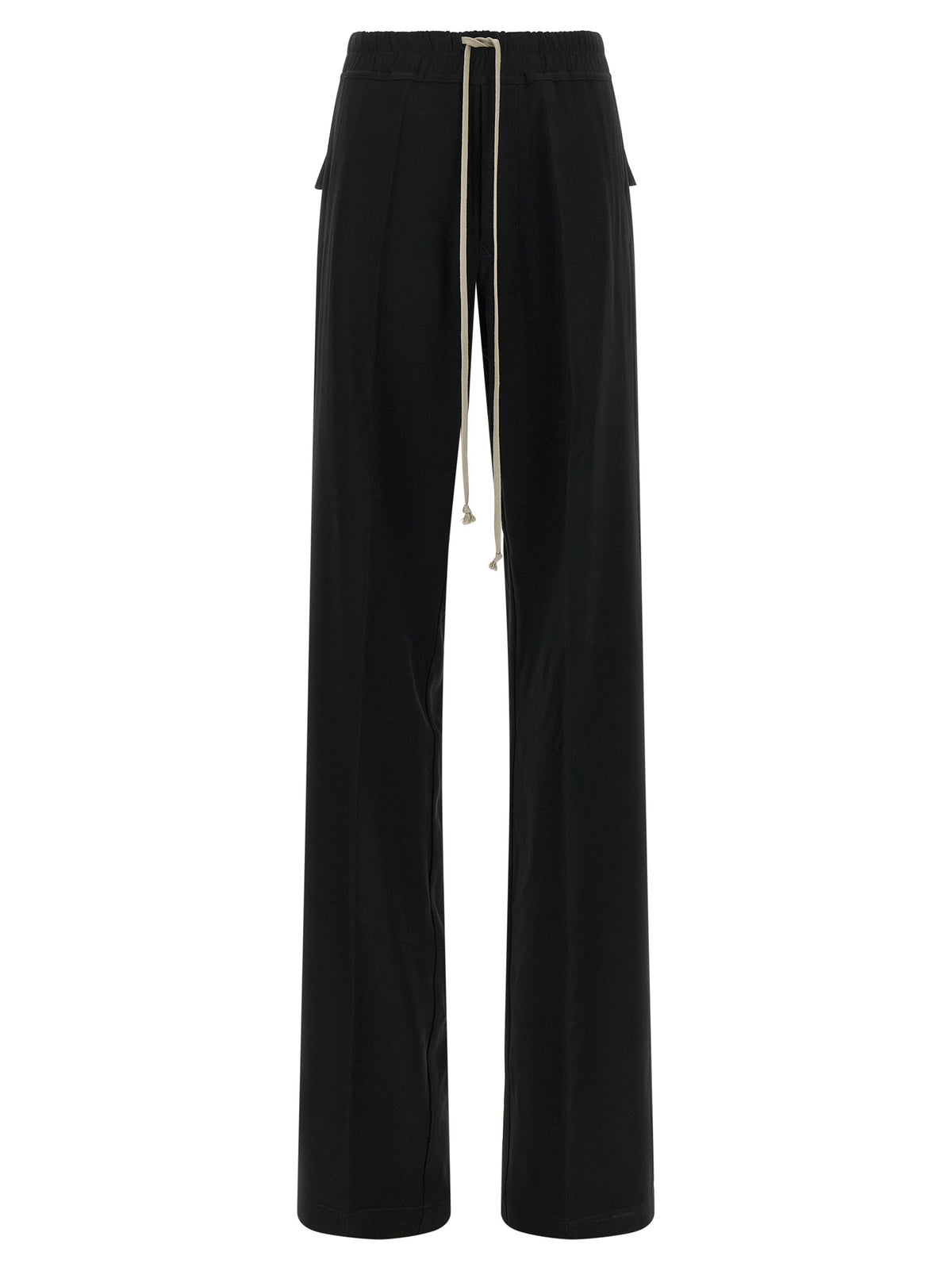 Rick Owens Black Viscose Casual Pants
