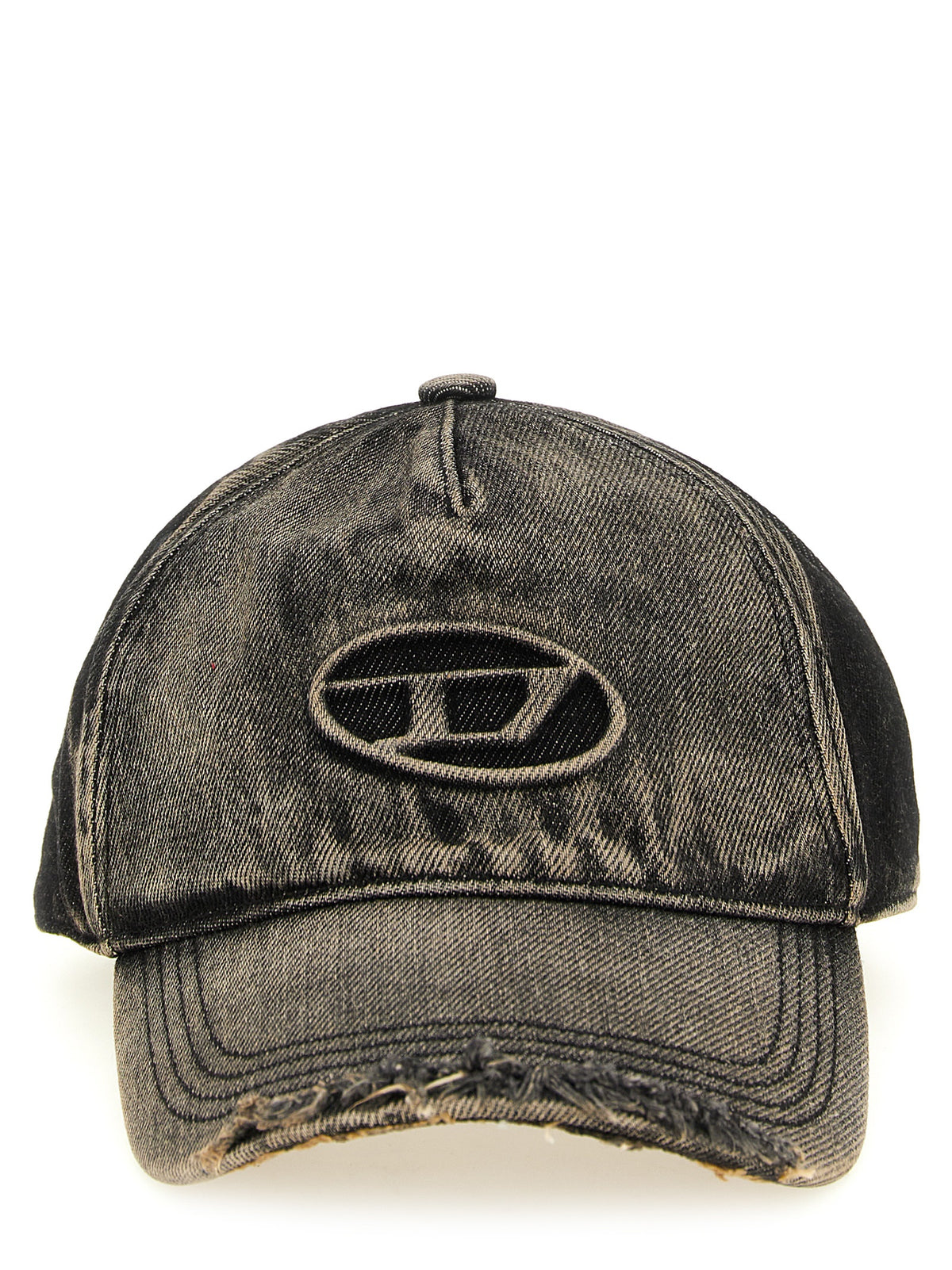 Diesel Black Cotton Cap (Baseball Hat)