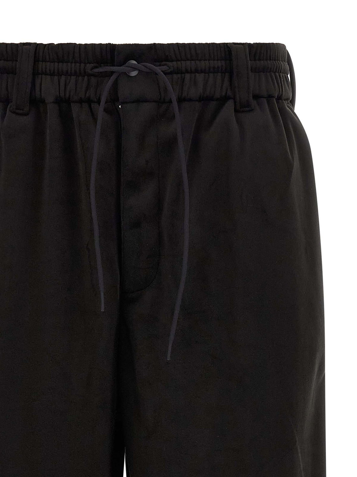 Y-3 Black Recycled Polyester Joggers (Workout Pants)