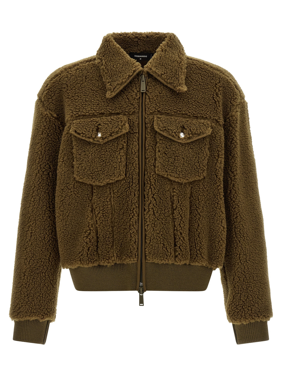 Dsquared² Brown Polyester Full-Length Jacket