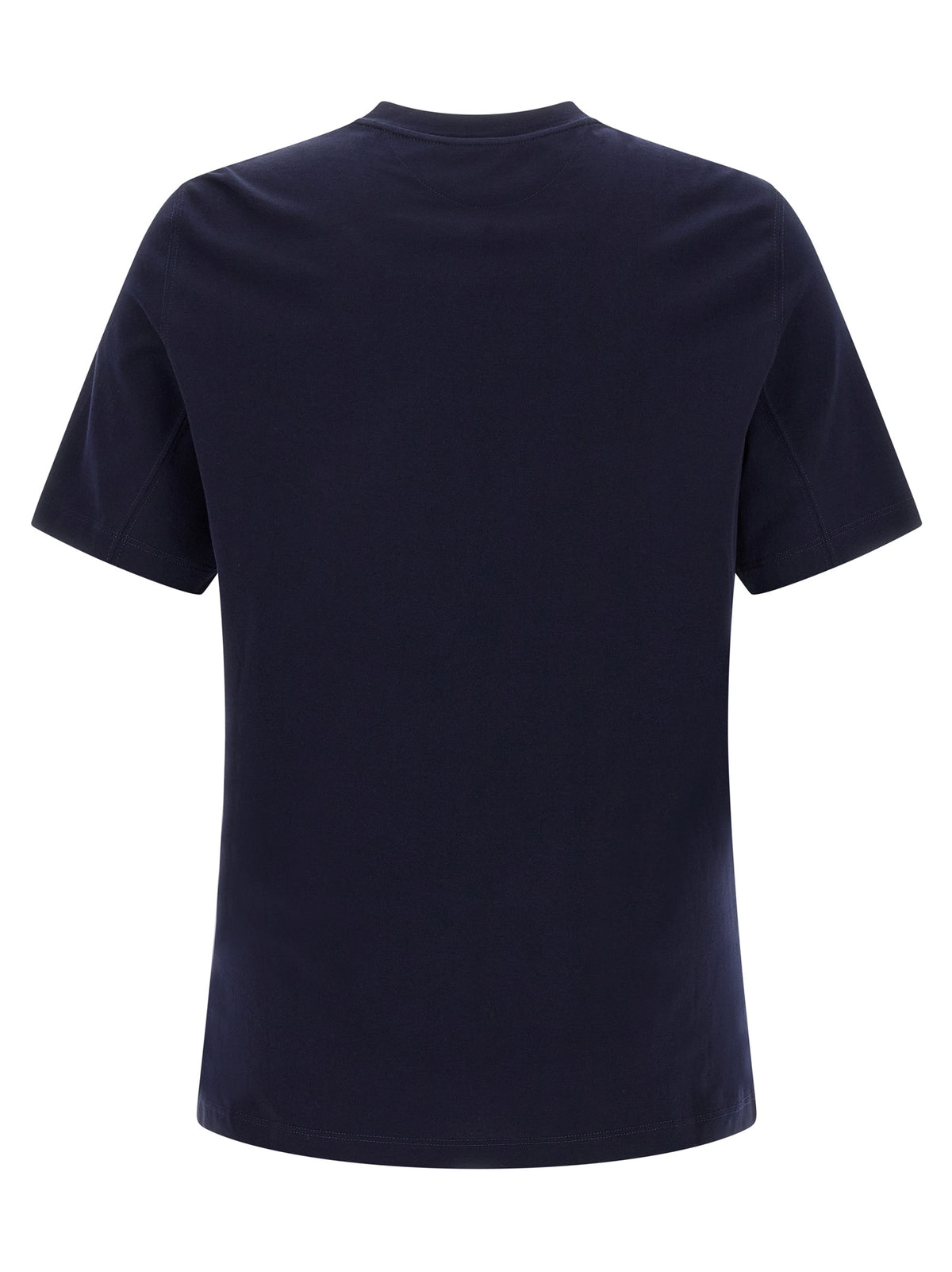 Brunello Cucinelli Blue Cotton T-Shirt