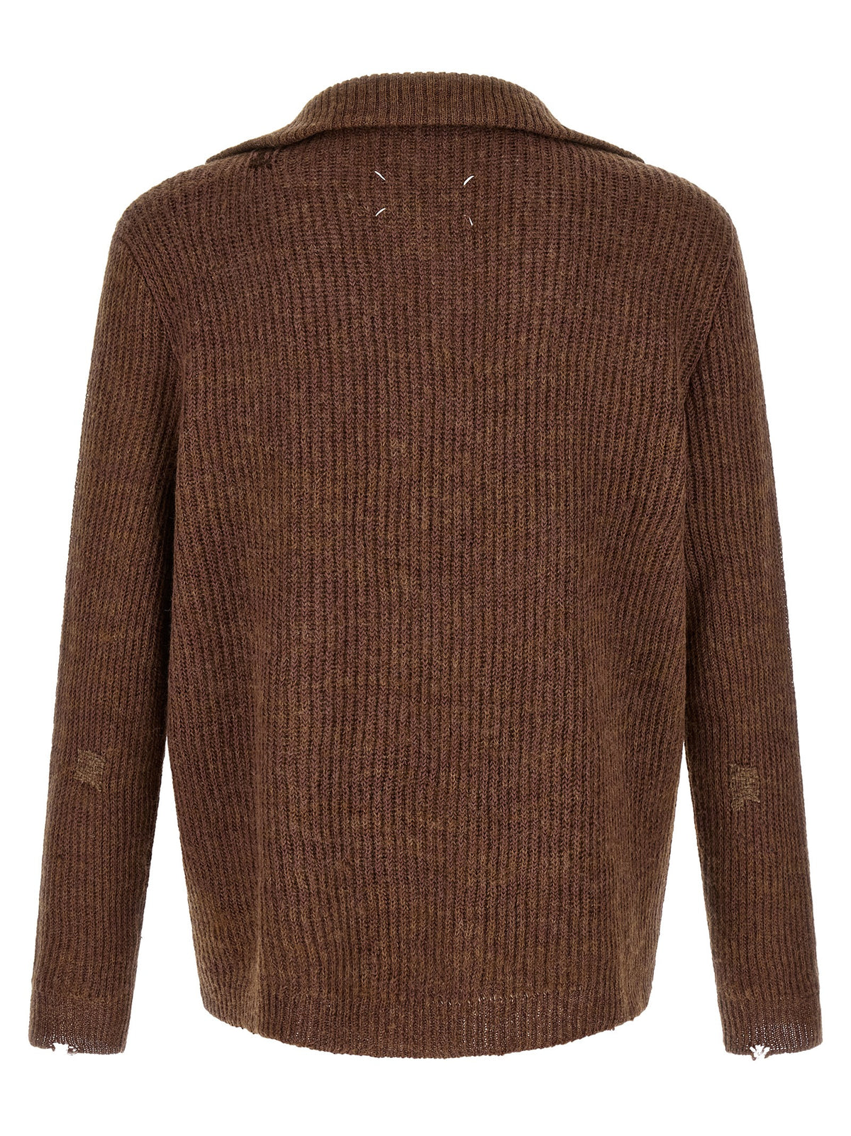 Maison Margiela Brown Linen Cardigan