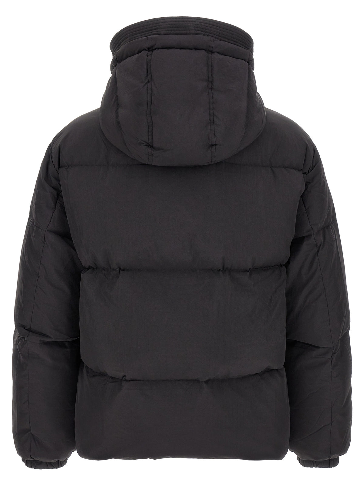 Diesel Black Polyamide Full-Length Jacket