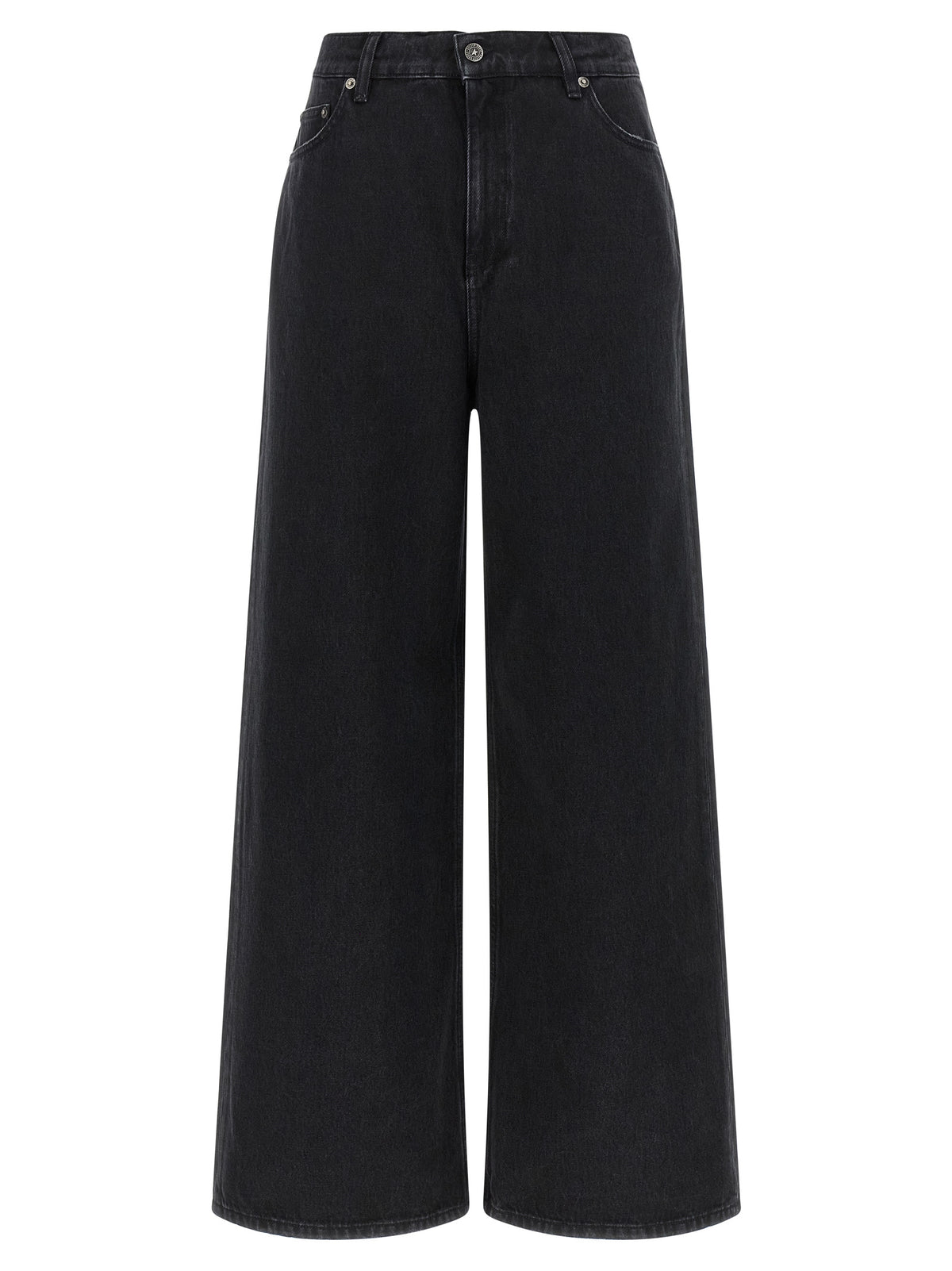 Golden Goose Black Cotton Flared Jeans