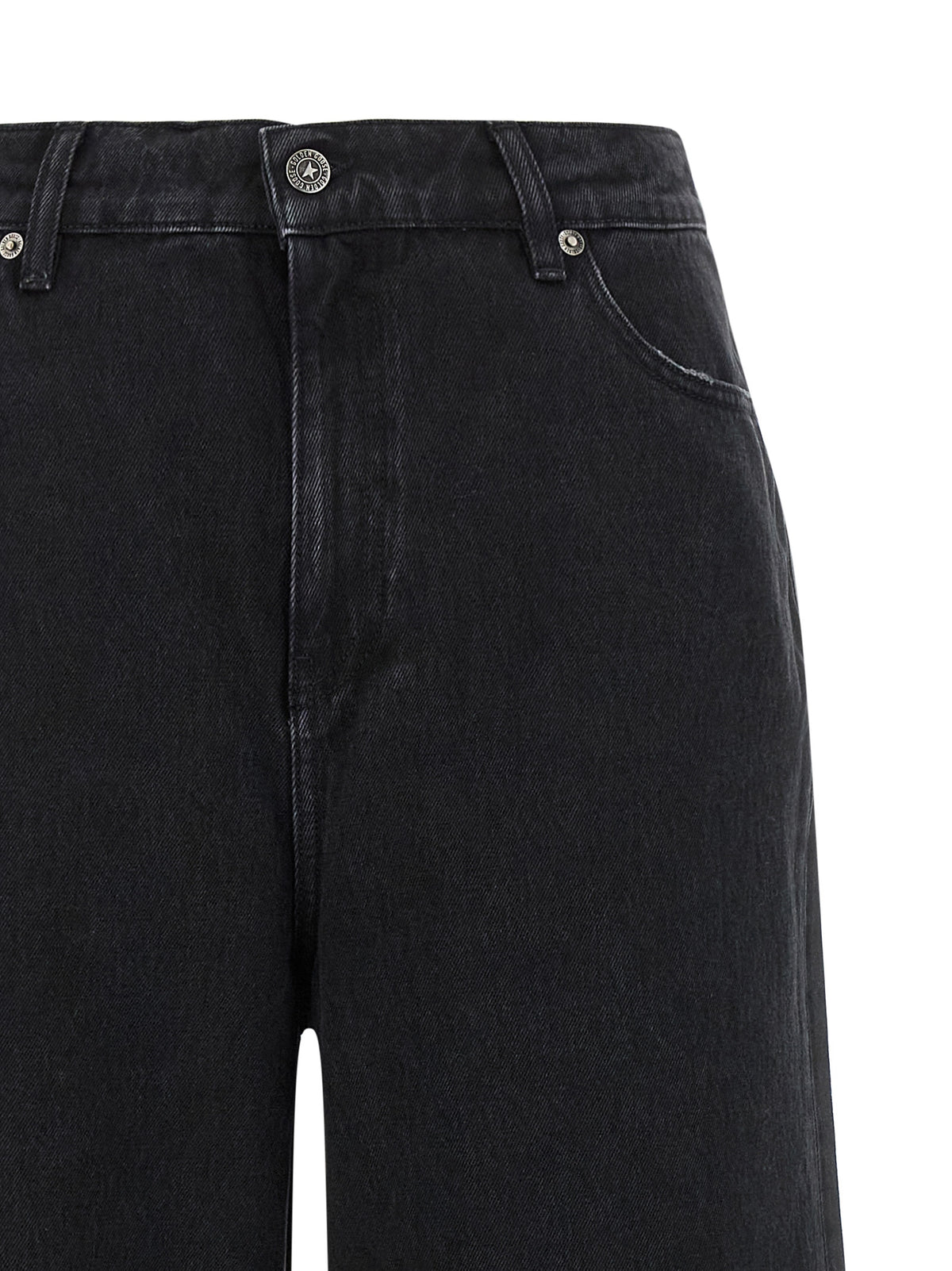 Golden Goose Black Cotton Flared Jeans