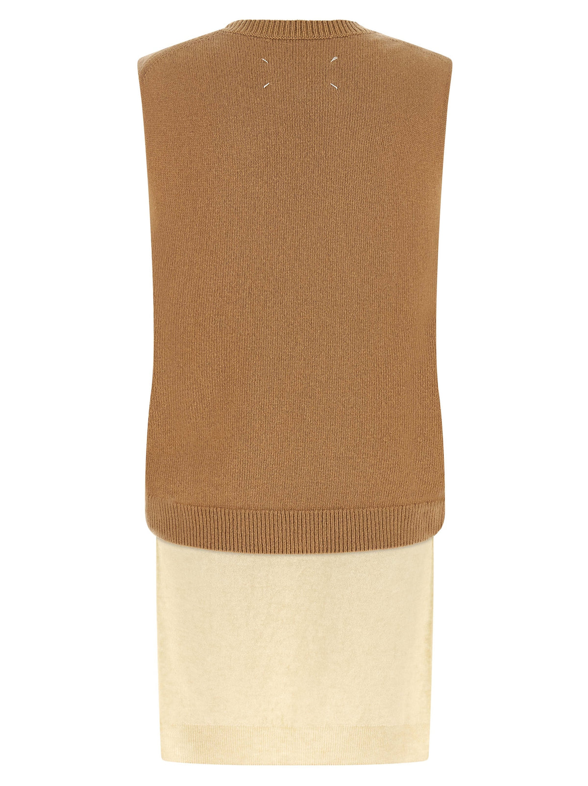 Maison Margiela Beige Virgin Wool Sleeveless Jacket