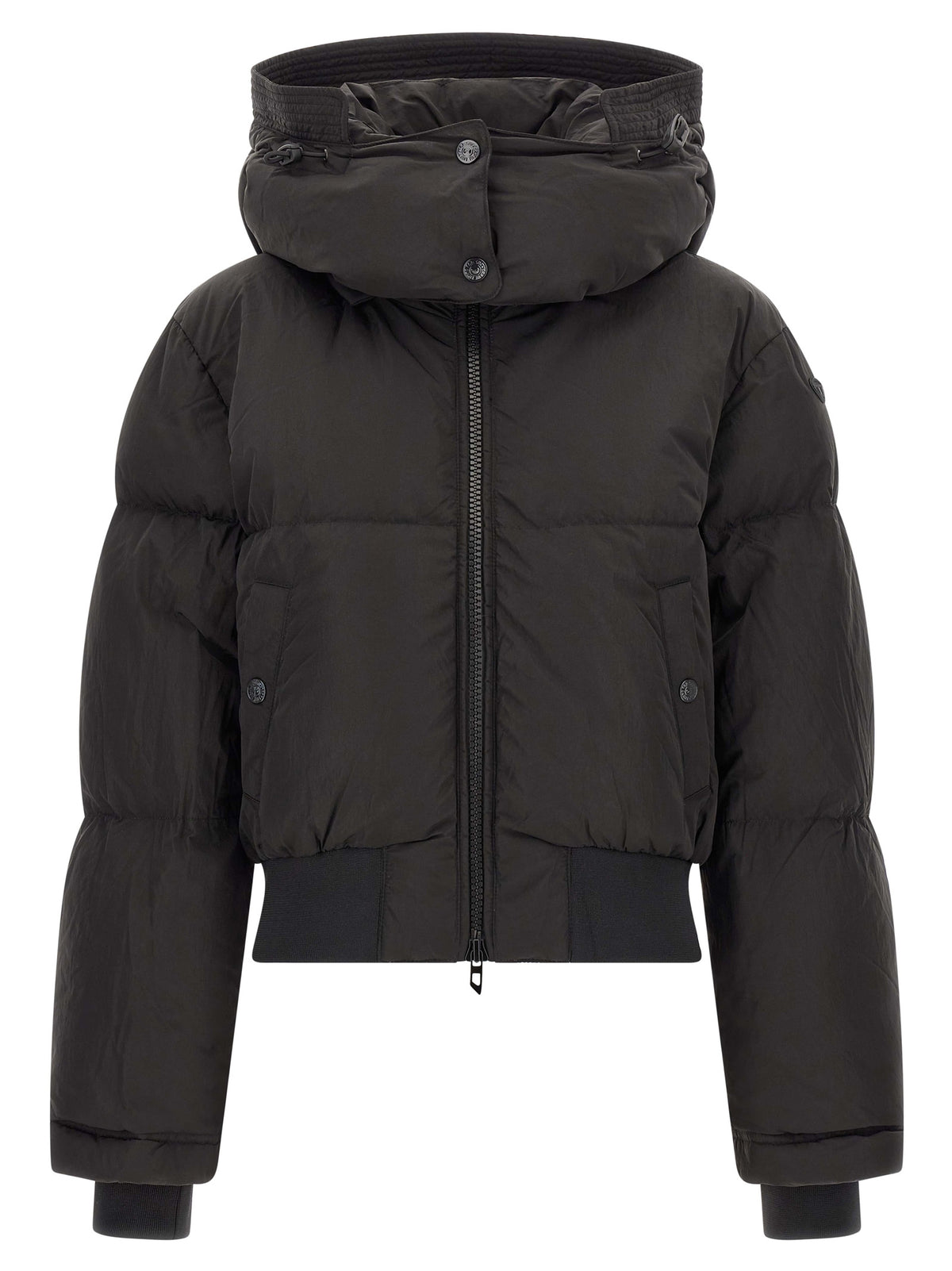 Diesel Black Polyamide Full-Length Jacket