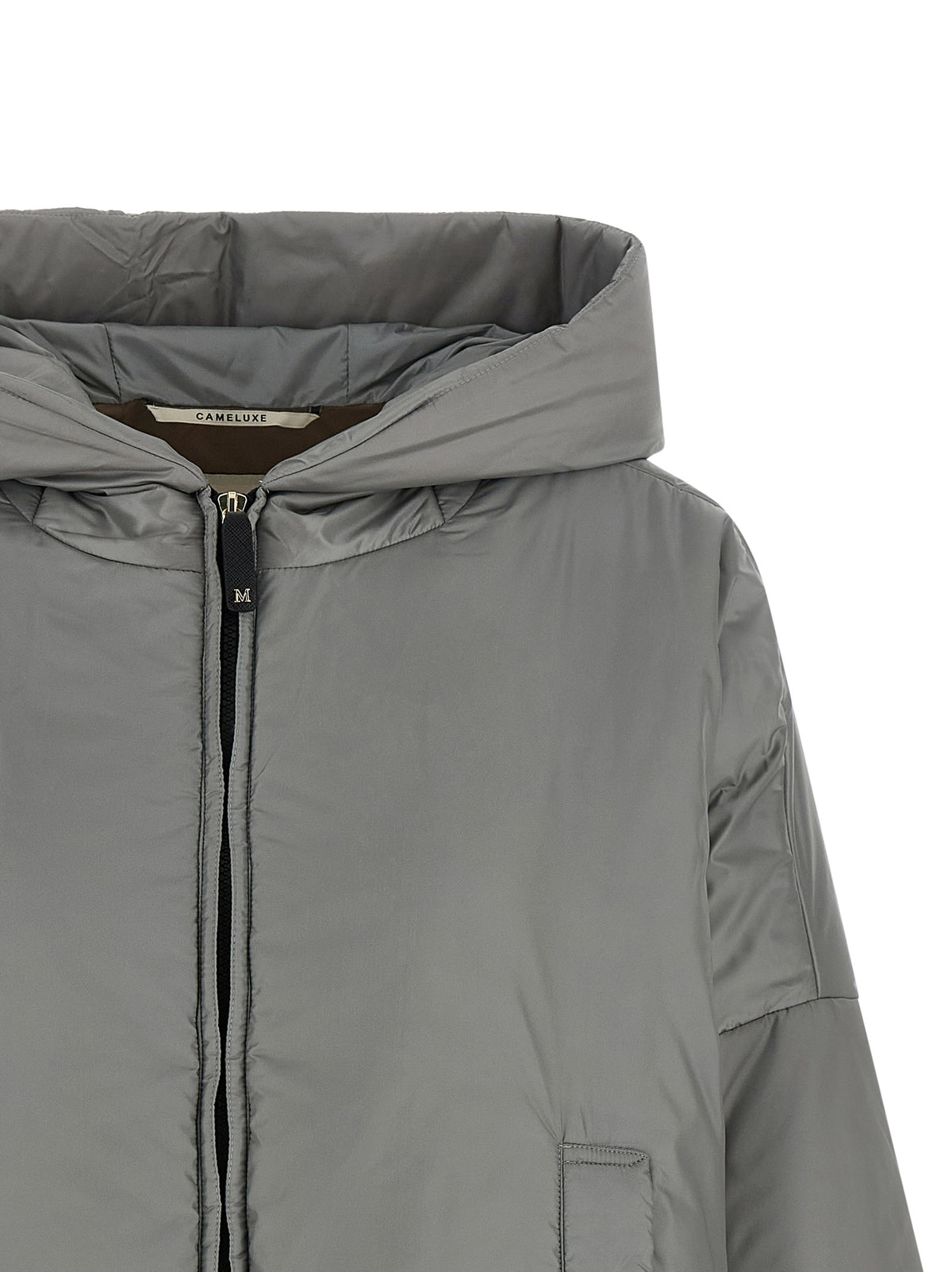 Max Mara Gray Polyester Shell Jacket