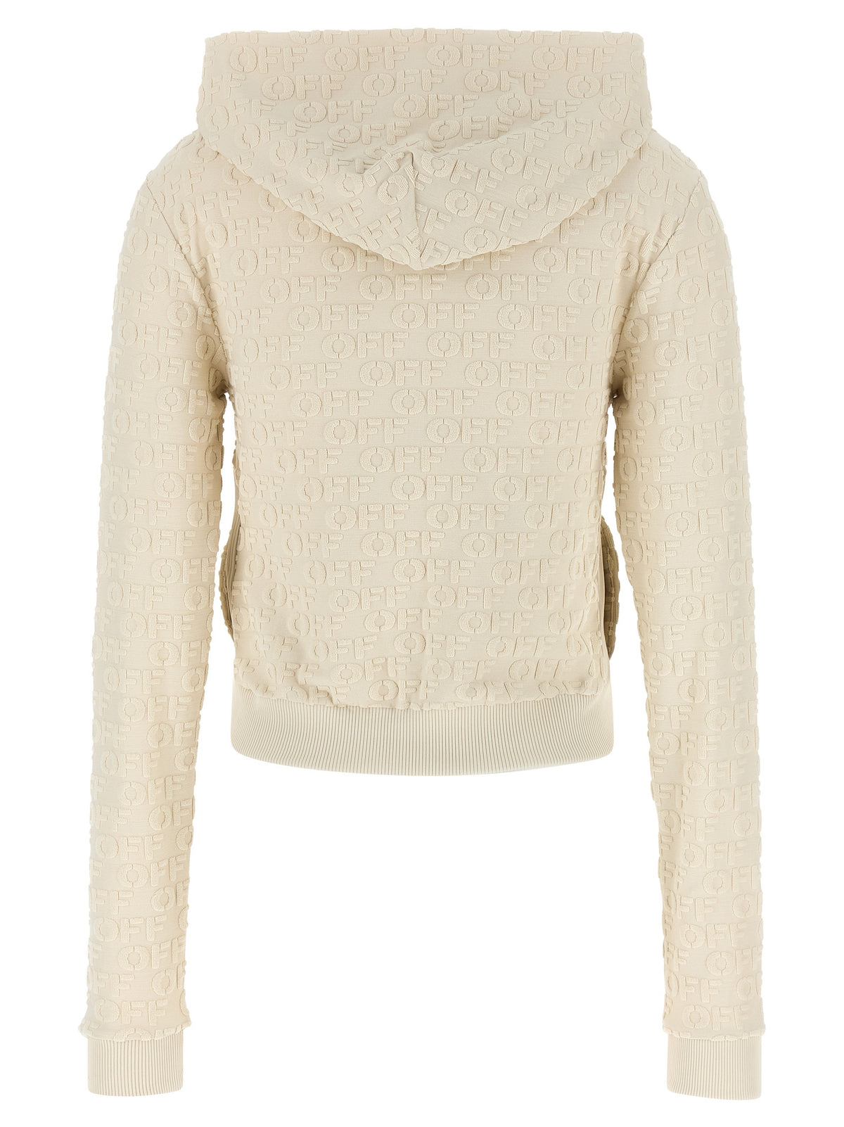 Off-White Beige Cotton Sweatshirt