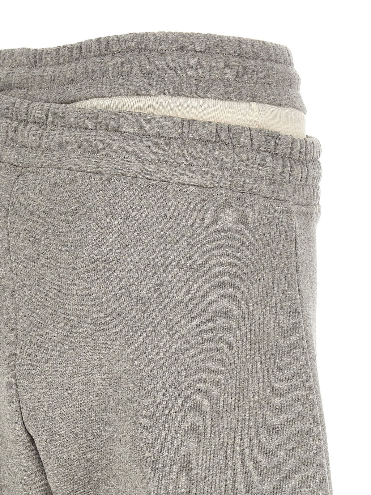 The Attico Gray Cotton Casual Pants