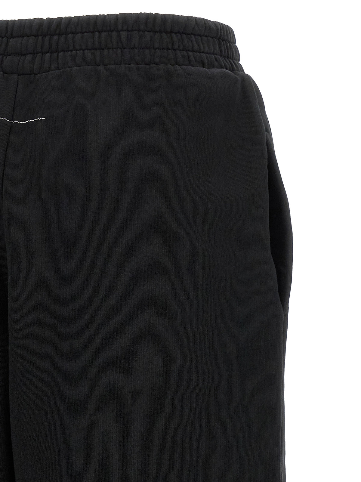 MM6 Maison Margiela Black Cotton Joggers (Workout Pants)