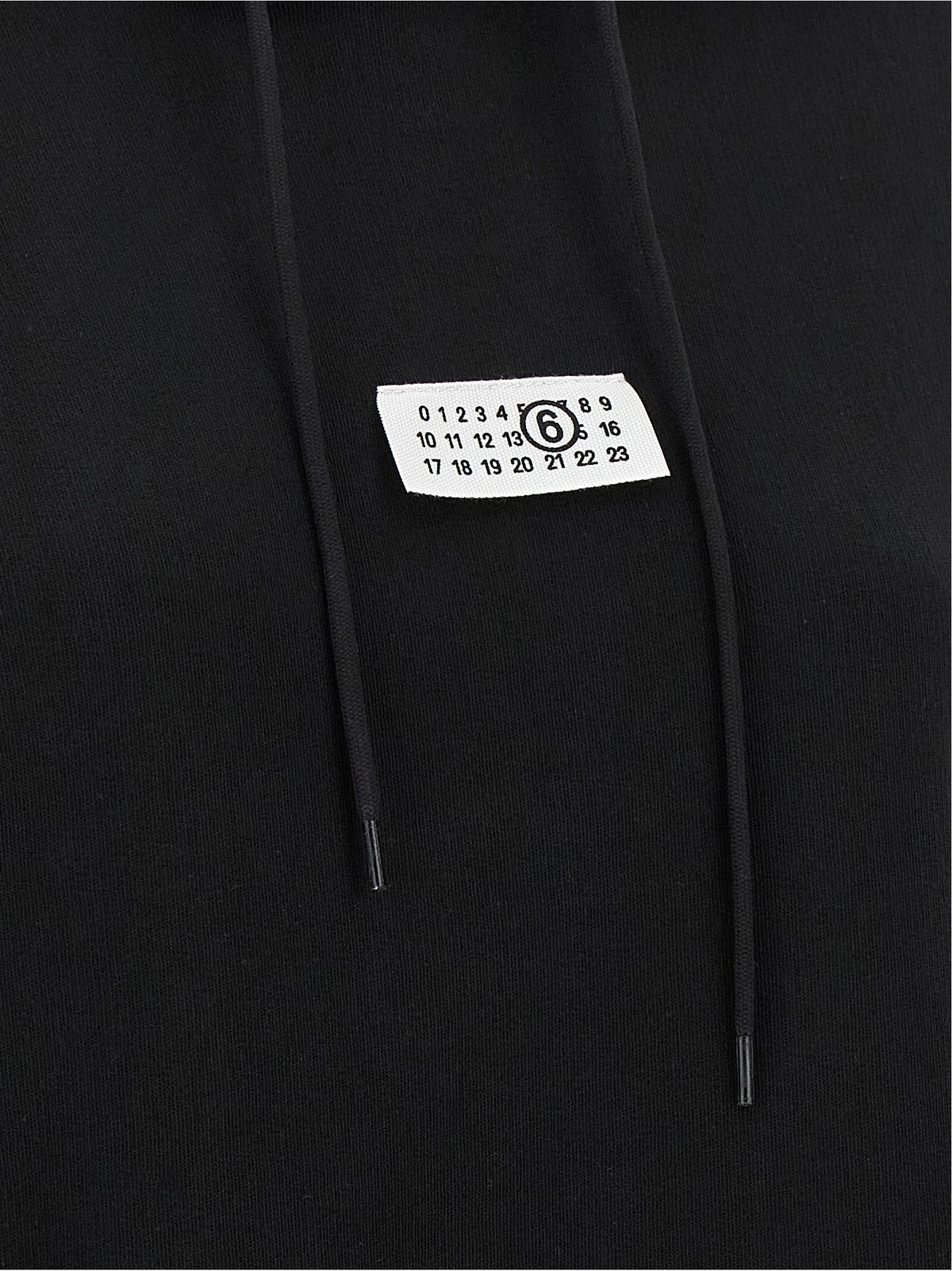 MM6 Maison Margiela Black Cotton Sweatshirt