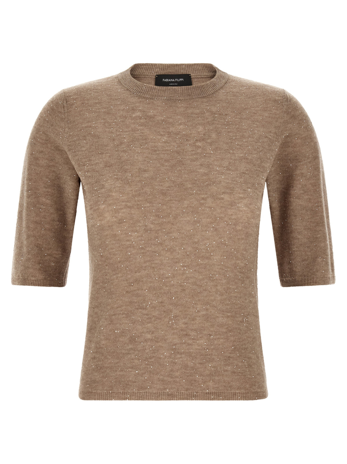Fabiana Filippi Beige Wool T-Shirt