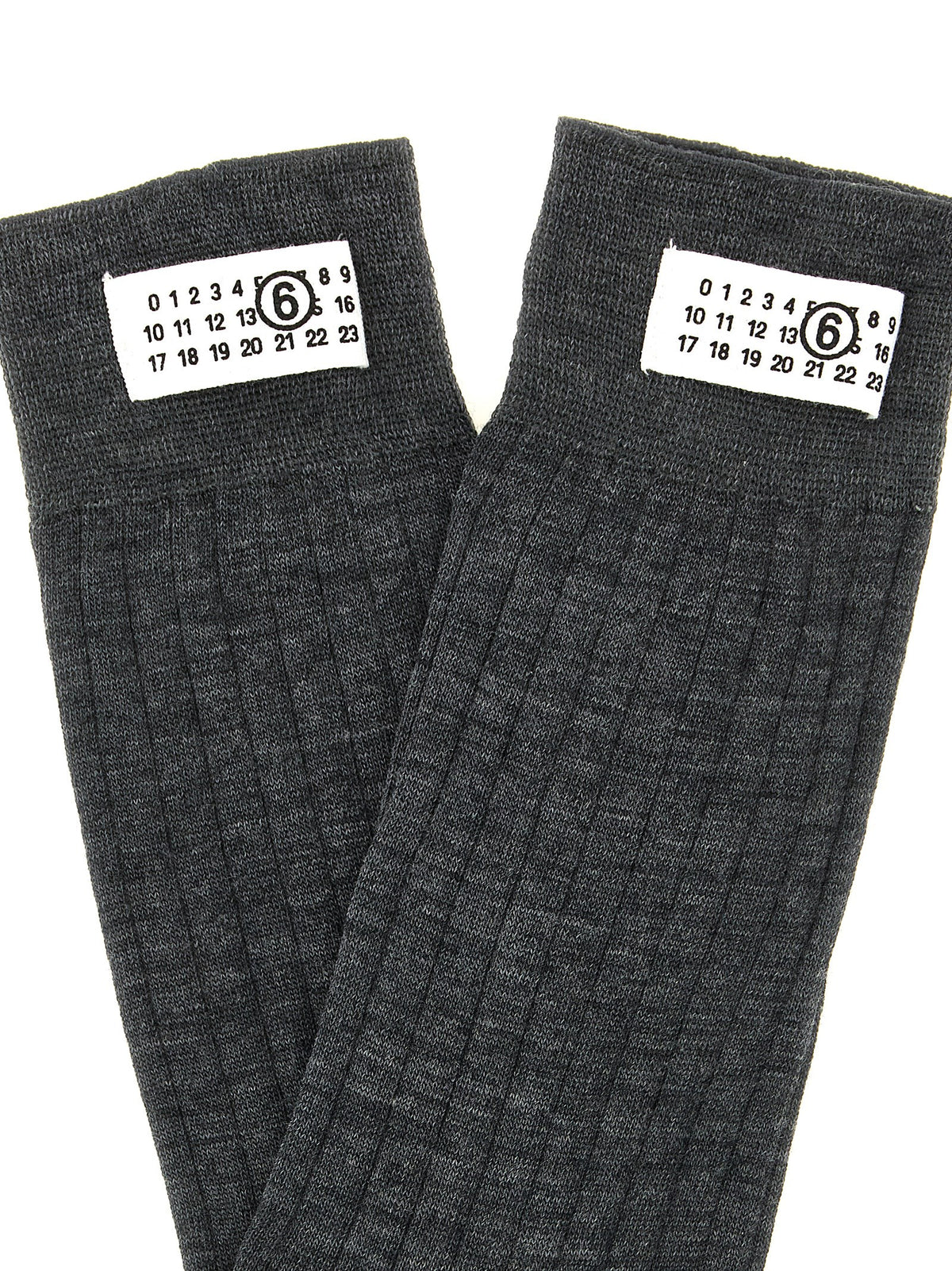 MM6 Maison Margiela Gray Wool Socks