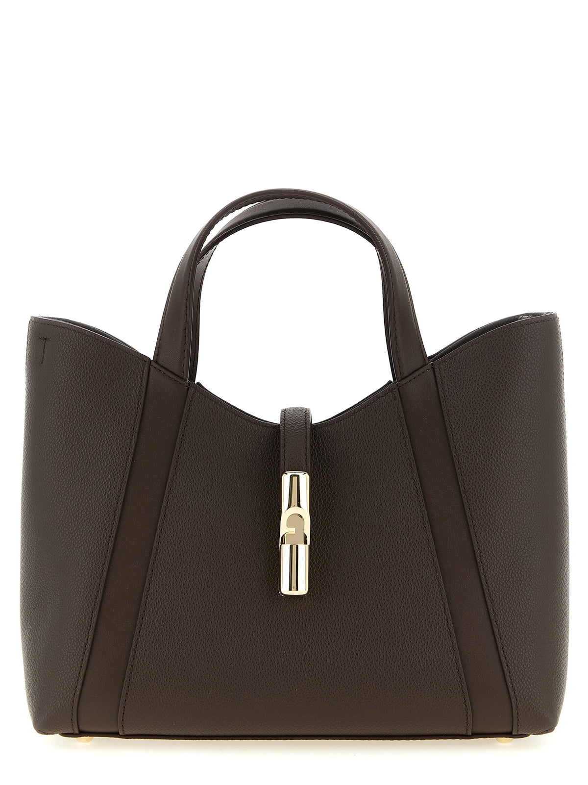 Furla Brown Calfskin Tote Bag