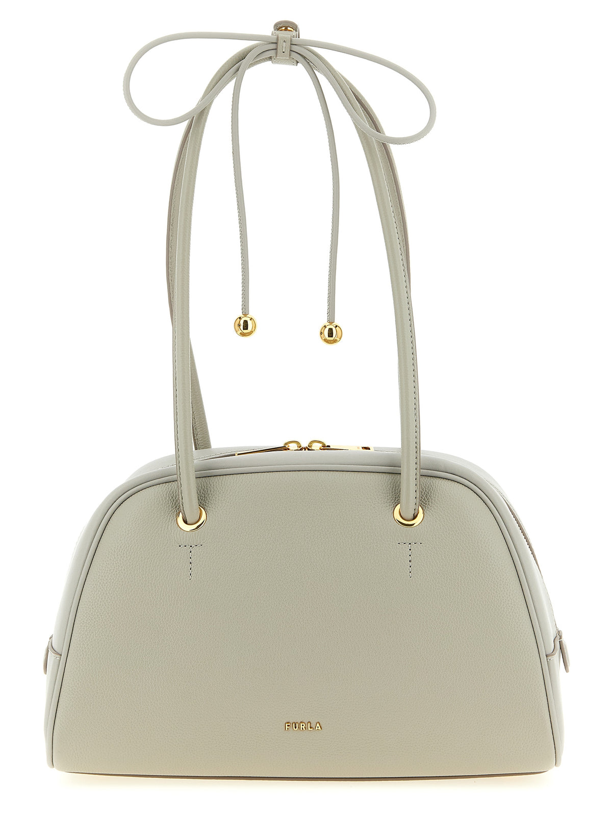 Furla Gray Calfskin Handbag