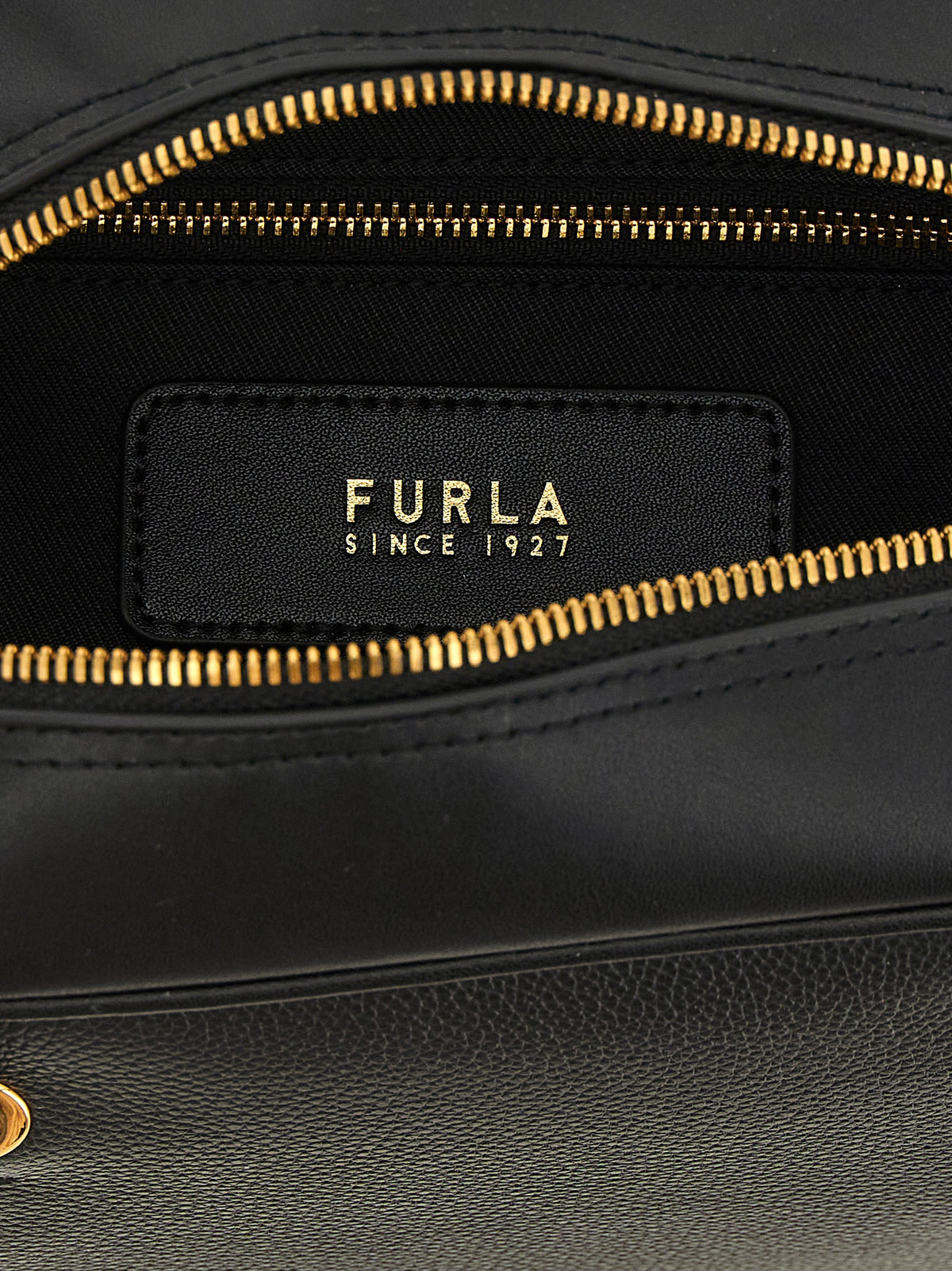 Furla Black Calfskin Handbag