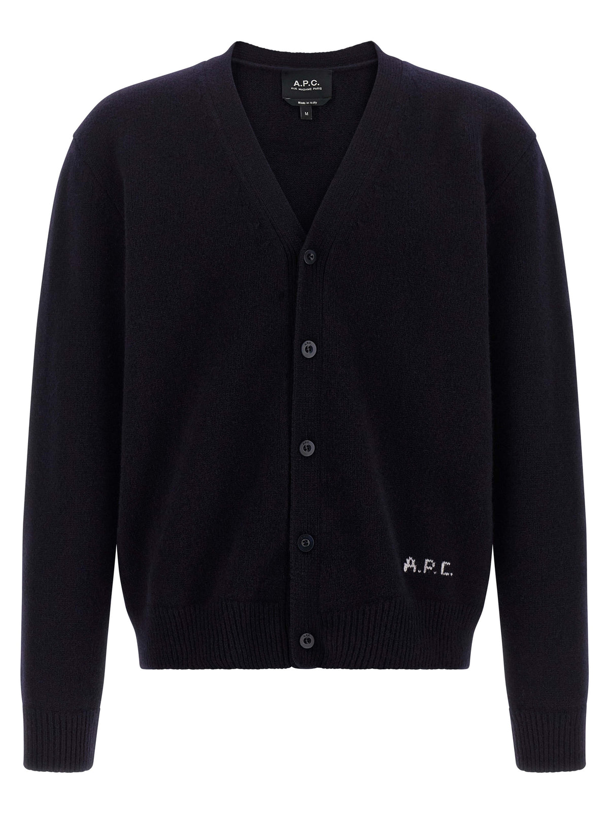 A.P.C. Blue Wool Cardigan