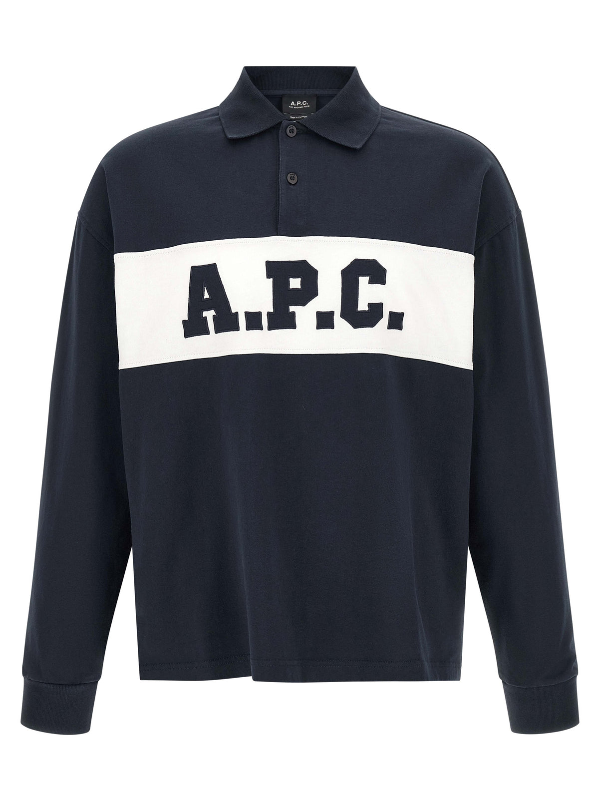 A.P.C. Blue Cotton Polo Shirt